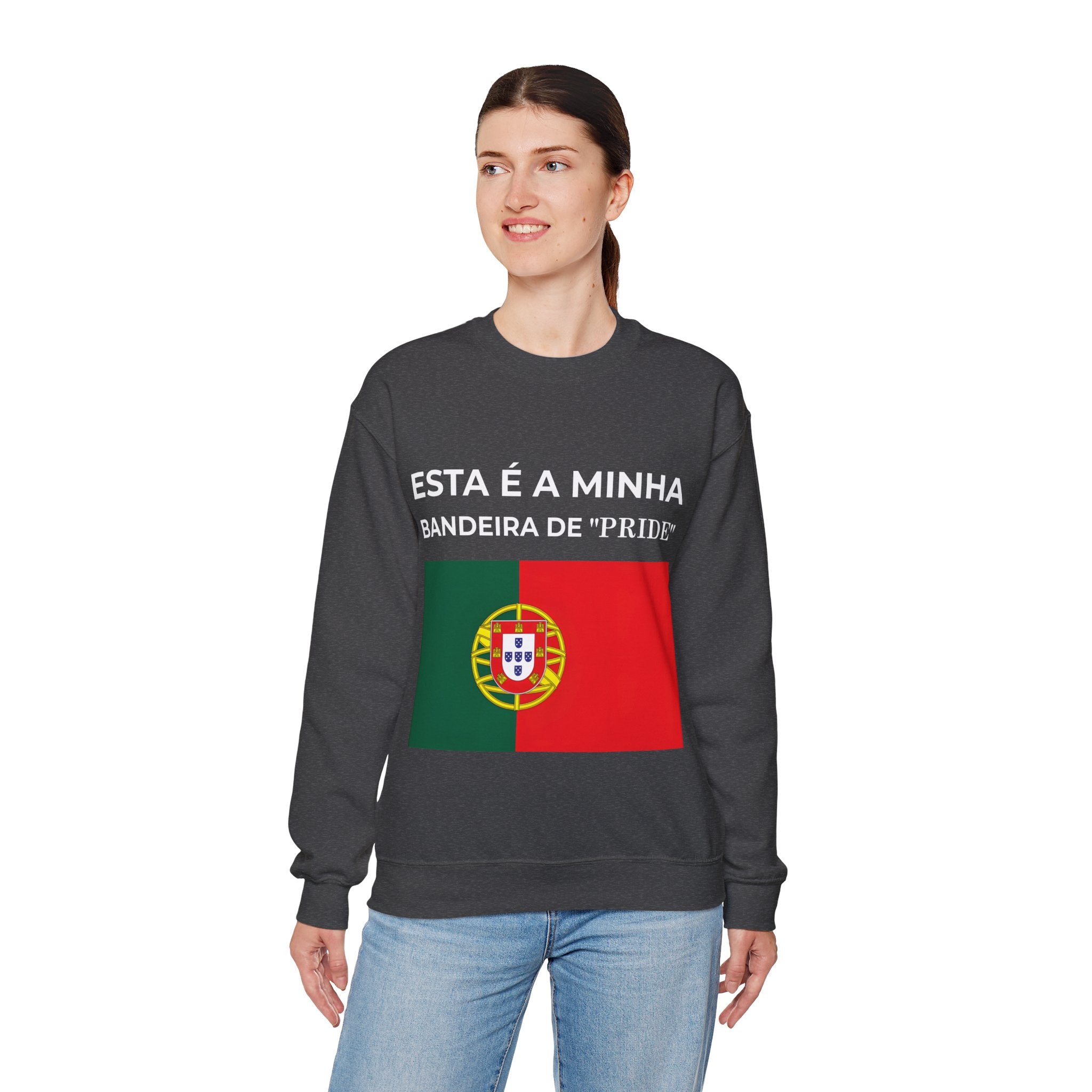 Portugal Pride Sweatshirt, Unisex Crewneck, Flag Design, Comfortable Gift for Celebrations - Mega Movement