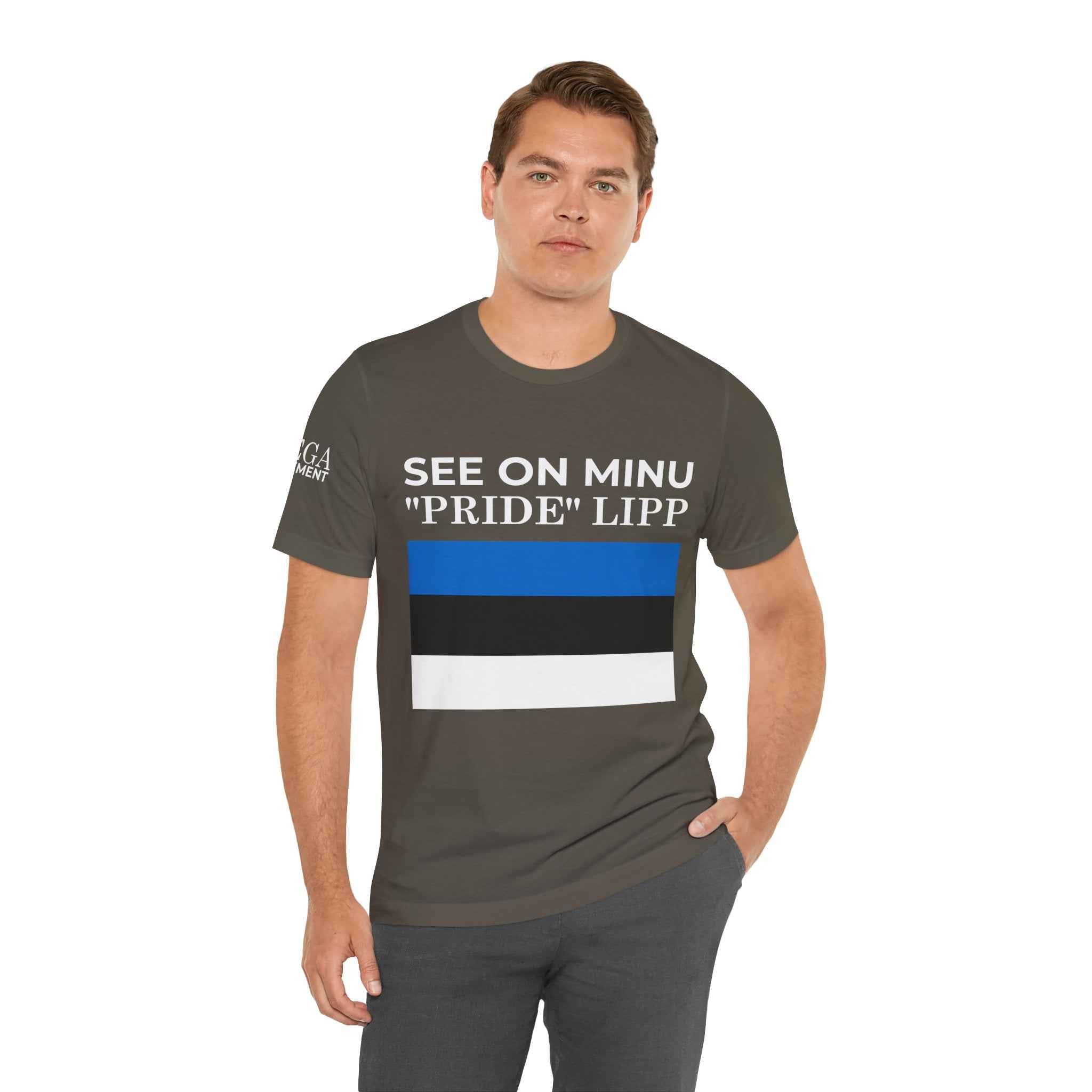 Estonian Flag Unisex Tee, Cool Casual Wear, Gift for Travelers, Estonia Pride Shirt, Independence Day Apparel, Summer Essential