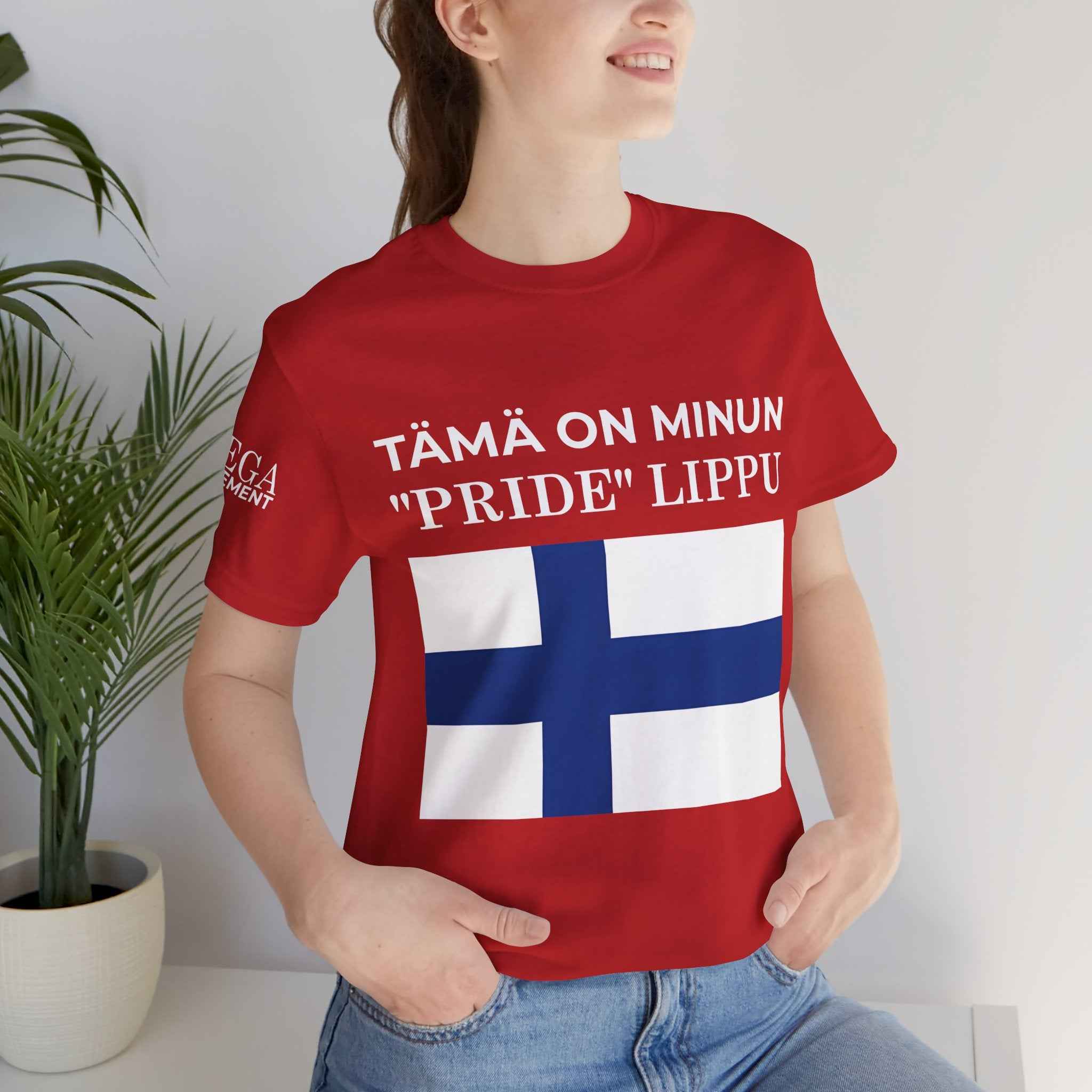 Finland Pride Flag Tee, Unisex Jersey T-Shirt for Patriot Pride, Finnish Pride Apparel, Comfortable Casual Wear, Statement Clothing