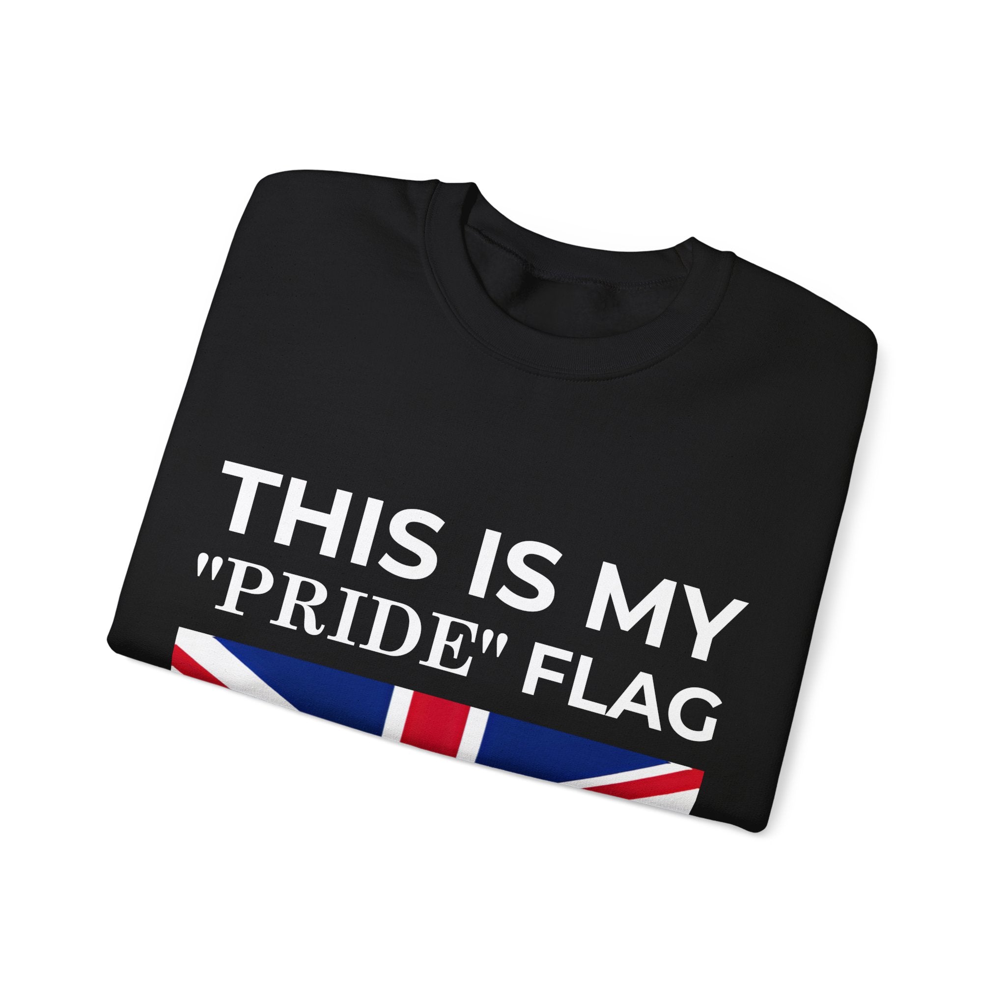 British Pride Flag Crewneck Sweatshirt, Unisex Sweatshirt, Pride Merchandise, Casual Wear - Mega Movement