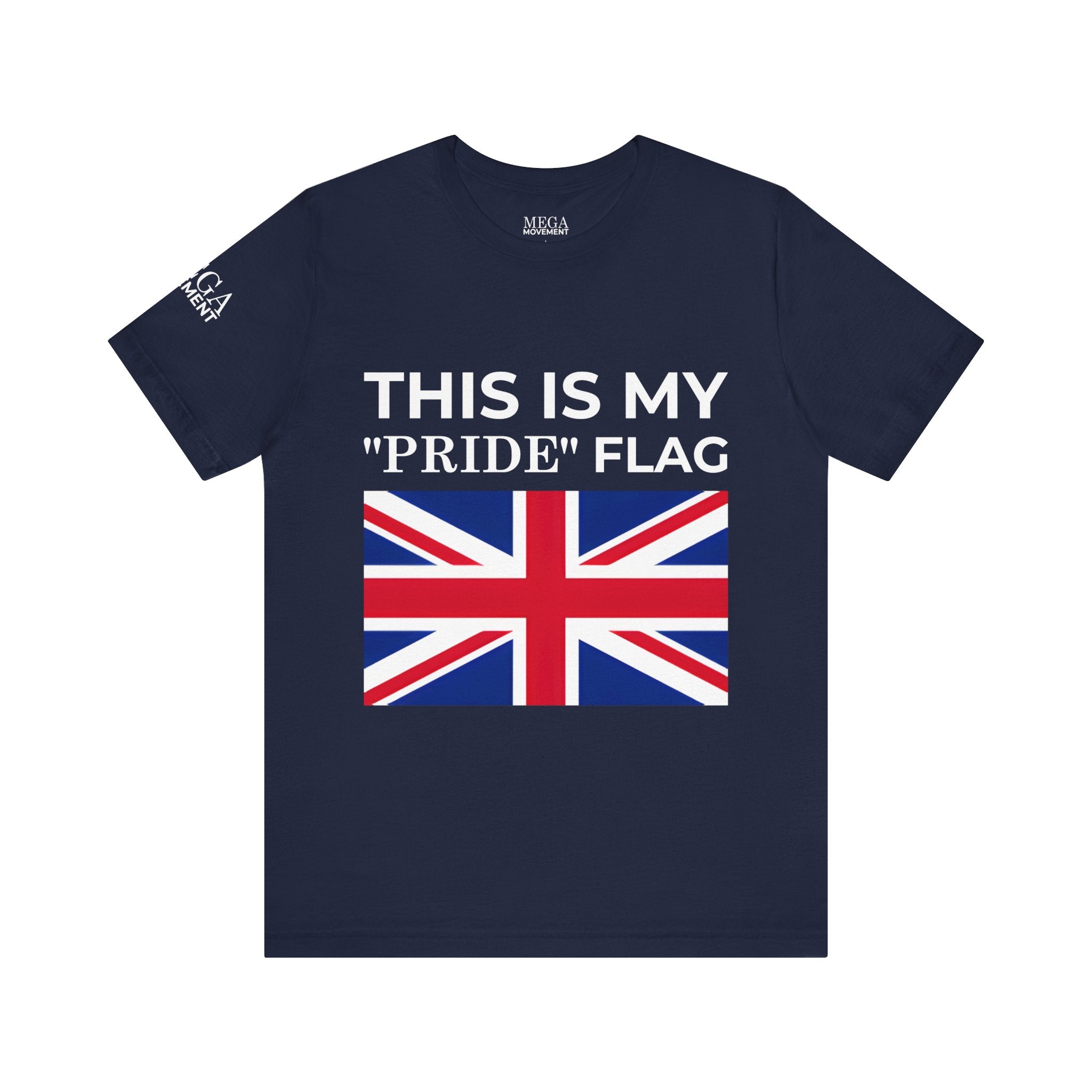 British Pride Flag Unisex Tee, Casual Wear, Daily Style - Mega Movement
