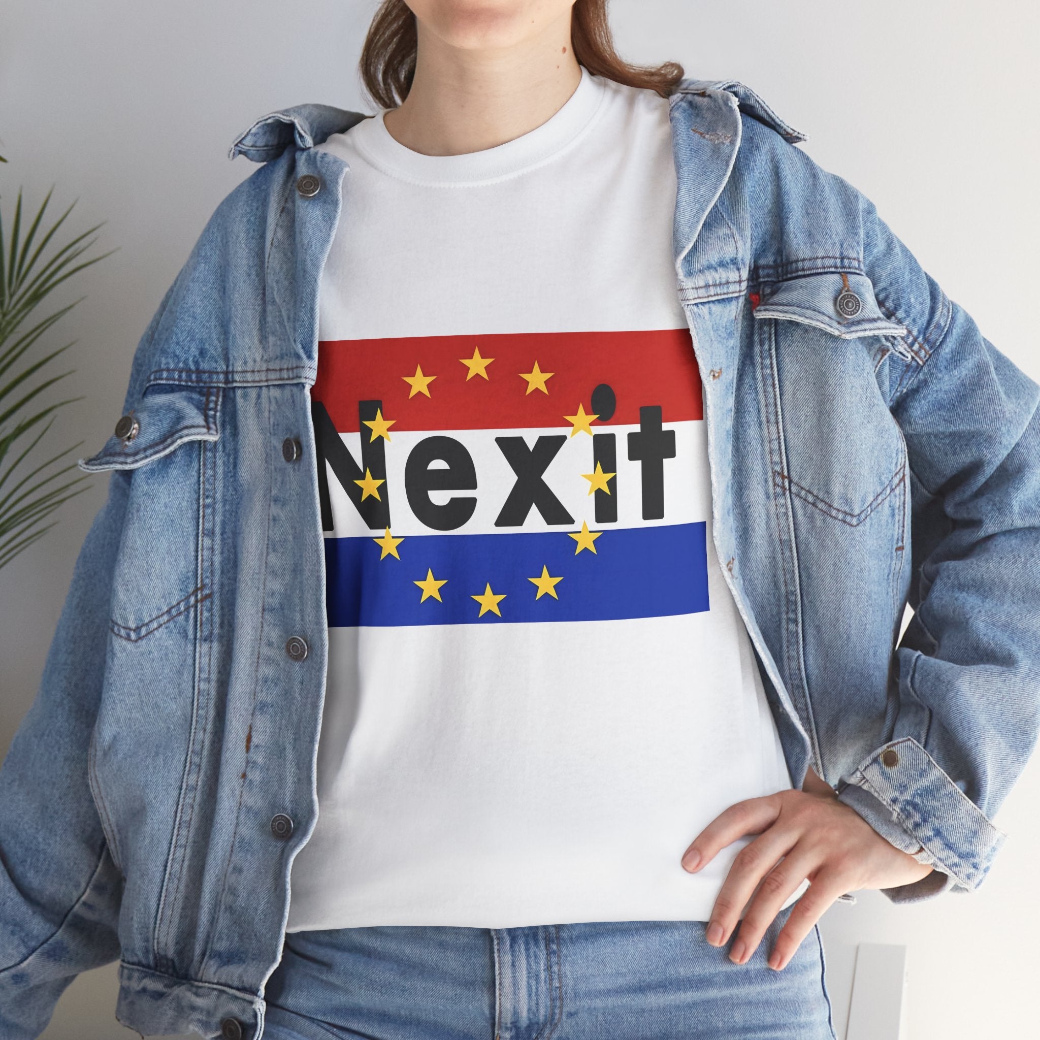 Nexit Unisex Heavy Cotton Tee - Casual Wear, Political Statement, Gift for Activists, Comfortable Everyday Tee - Mega Movement
