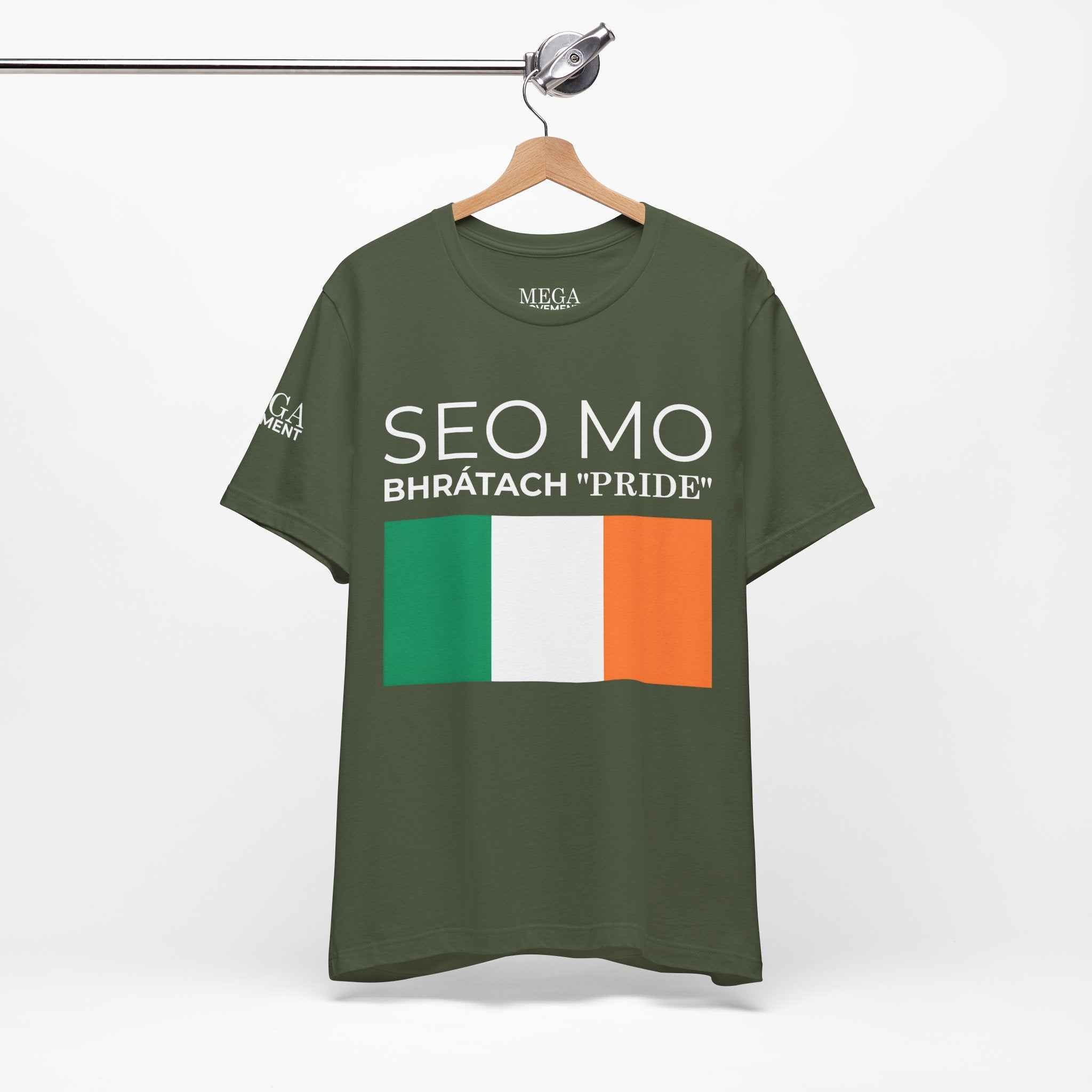 Irish Pride Unisex Short Sleeve Tee, St. Patrick's Day Shirt, Casual Wear, Unisex Tee, Comfortable Summer Top, Gift for Her/Him