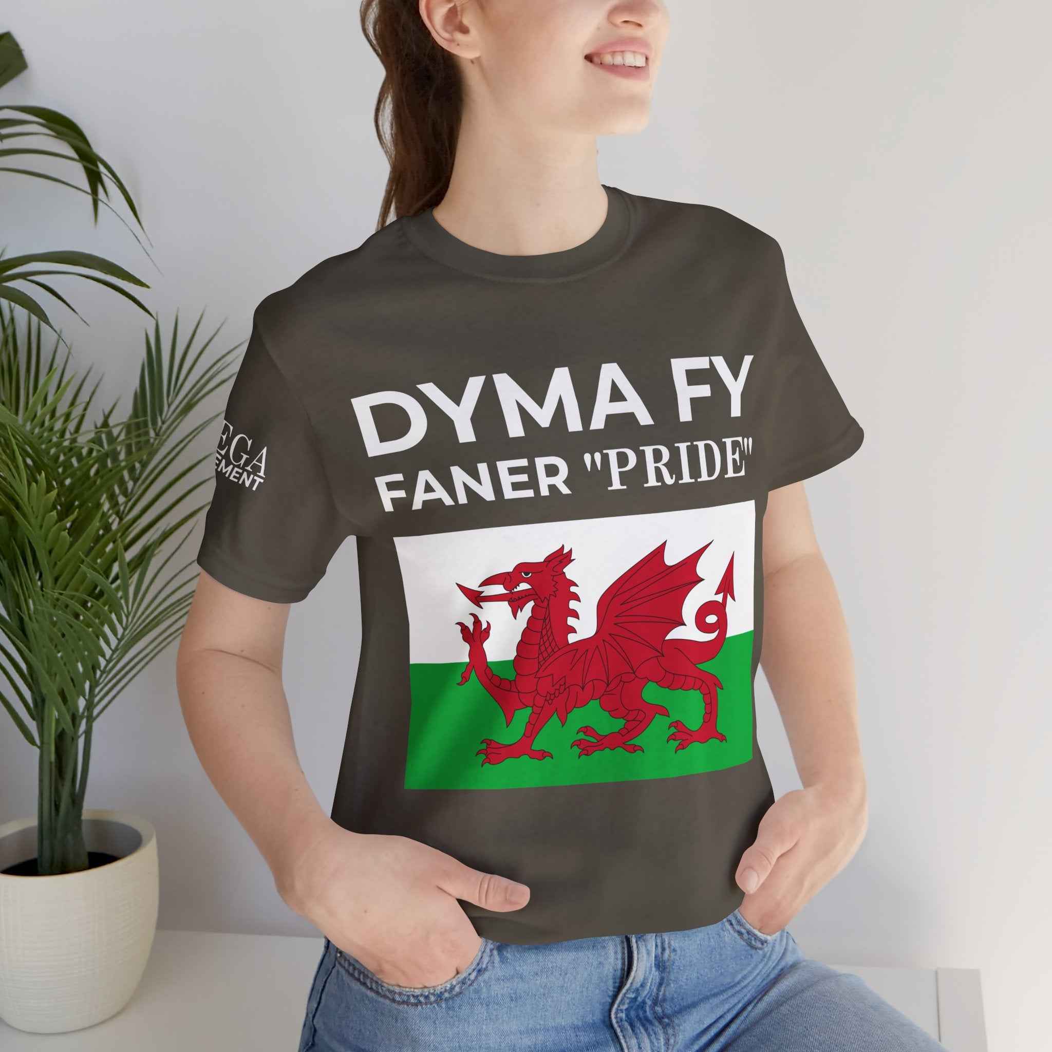 Welsh Pride Unisex Tee, Comfortable Graphic T-shirt, Casual Wear, Gift for Dragon Lovers, Birthday Present, St. David's Day Top