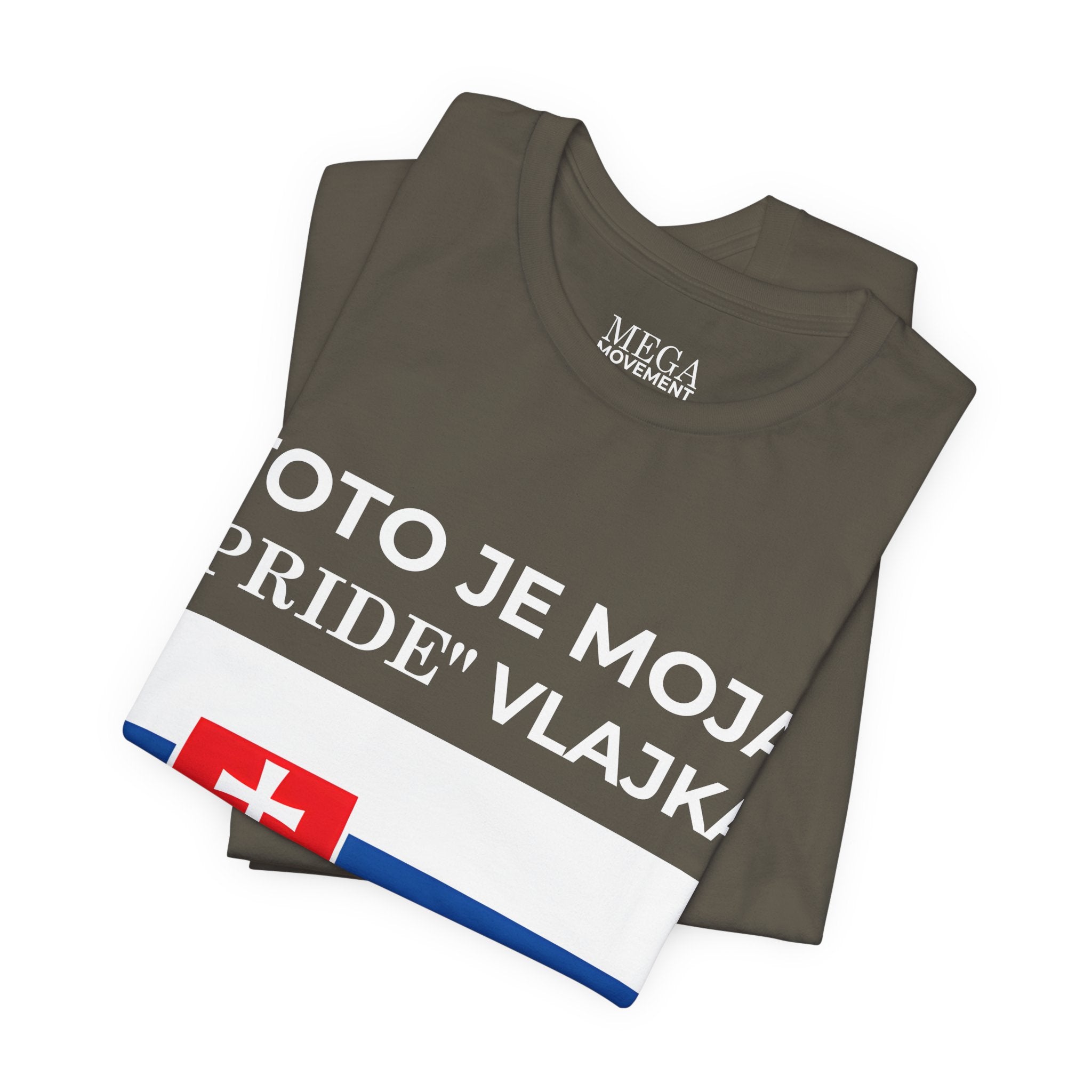 Slovakia Pride Flag Unisex Tee, Casual Wear, Festival Shirt, Summer Fashion, Everyday Comfort - Mega Movement