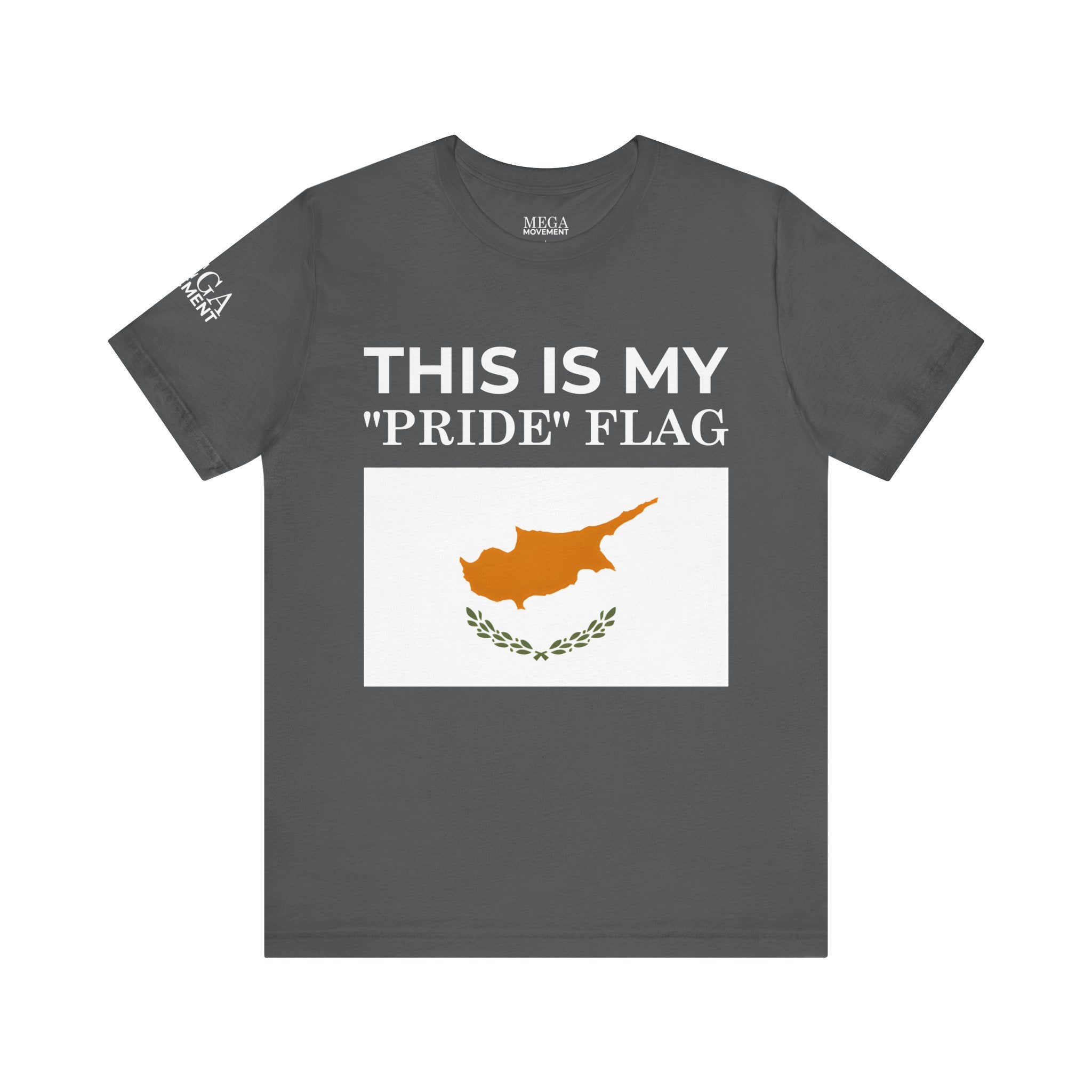 Cyprus Pride Flag Tee, Unisex Pride T-Shirt, Patriotic Shirt, Cyprus Flag Apparel, Festival Wear, Gift for Allies, Summer Fashion - Mega Movement