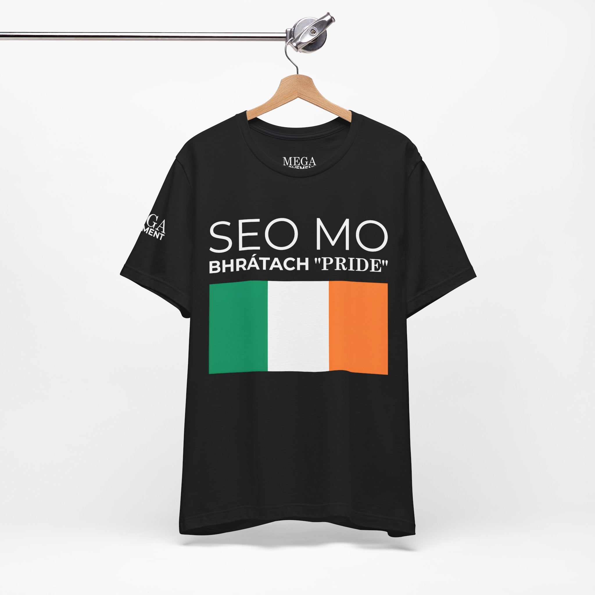 Irish Pride Unisex Short Sleeve Tee, St. Patrick's Day Shirt, Casual Wear, Unisex Tee, Comfortable Summer Top, Gift for Her/Him - Mega Movement