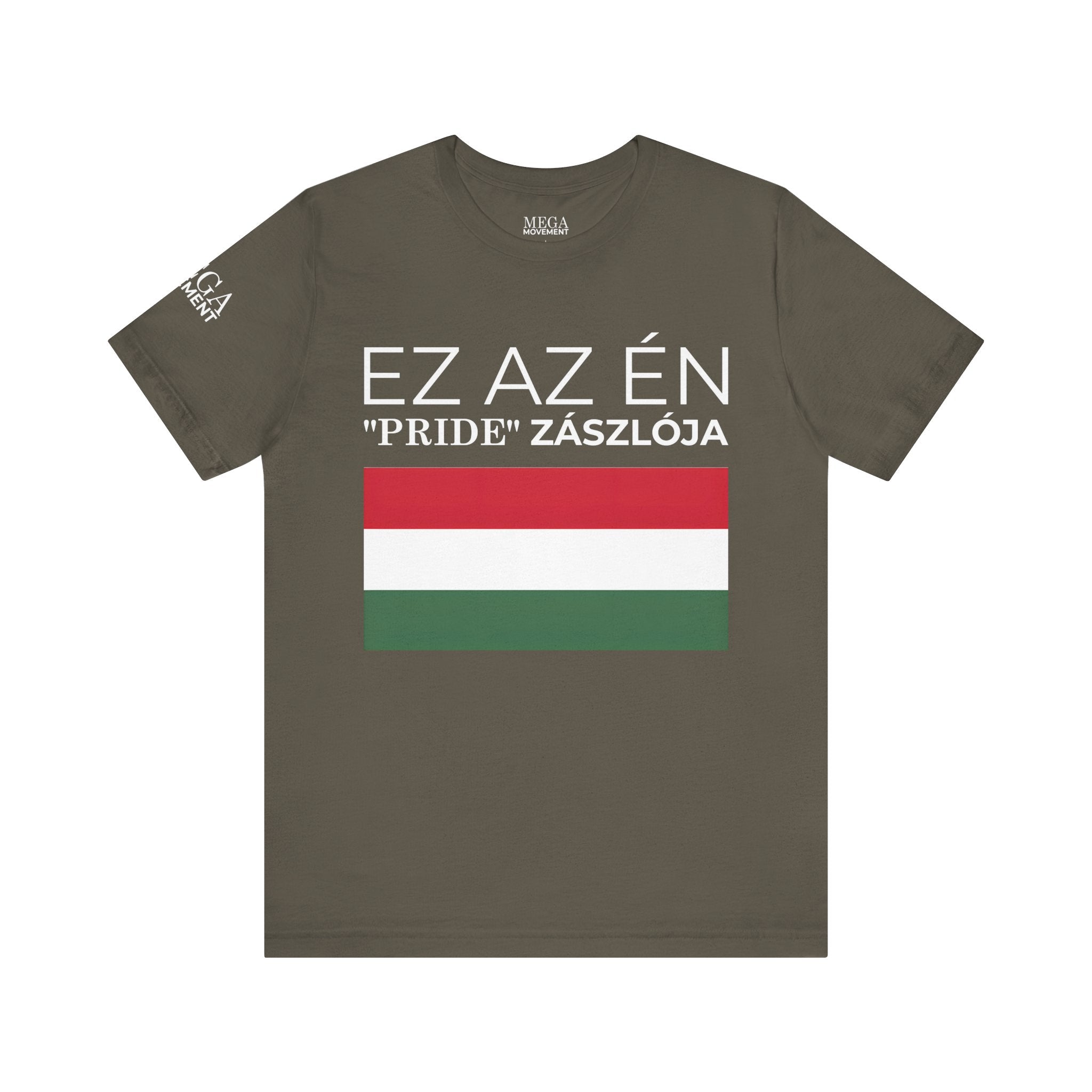 Hungary Pride Flag Tee | Unisex Jersey Short Sleeve Tee, Patriot Apparel, Festival Outfit, Statement Shirt, Hungary Pride Clothing, Gift for Activists - Mega Movement