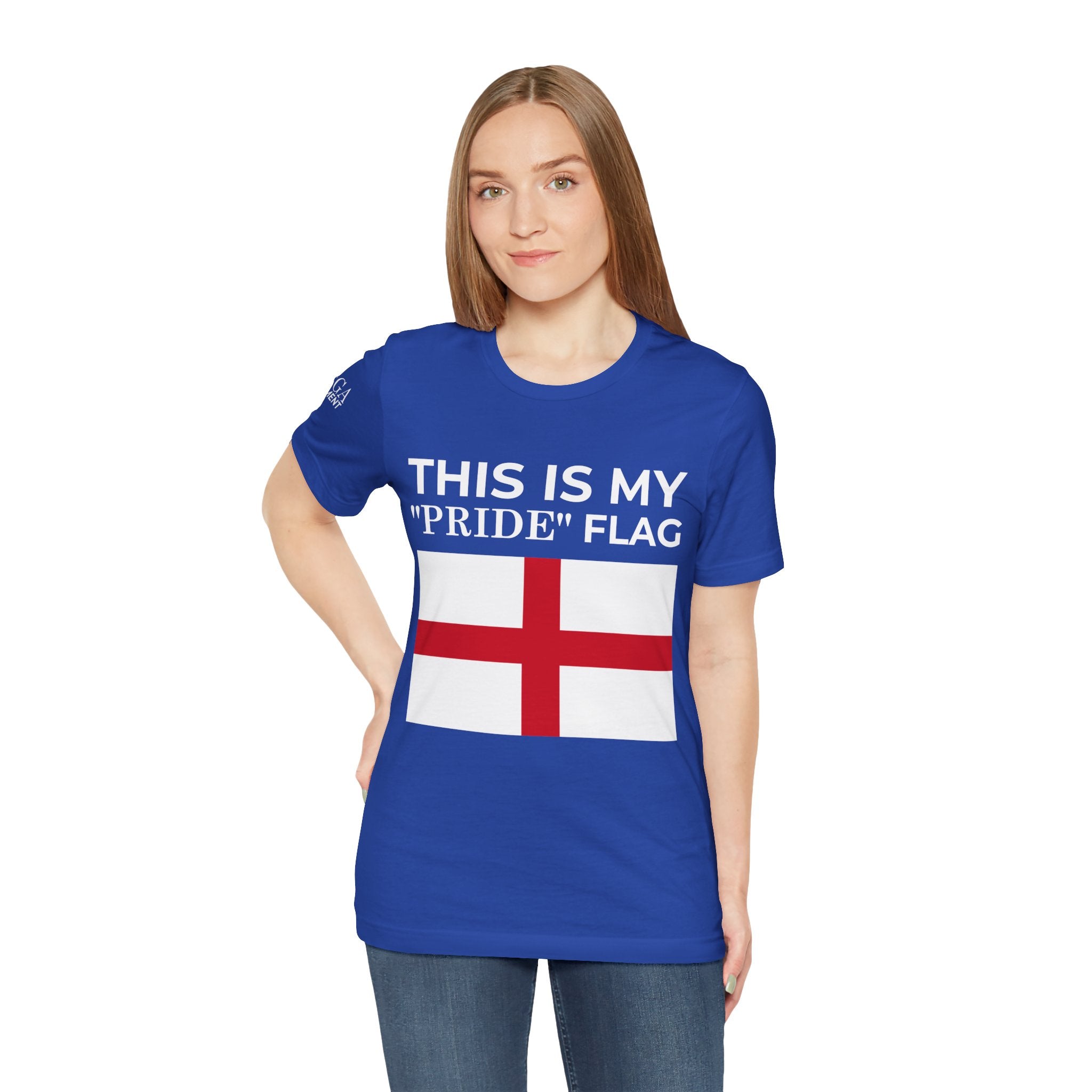English Pride Flag T-Shirt, Unisex Tee for Festivals, Casual Wear, Birthday Gift, Holiday Shirt - Mega Movement