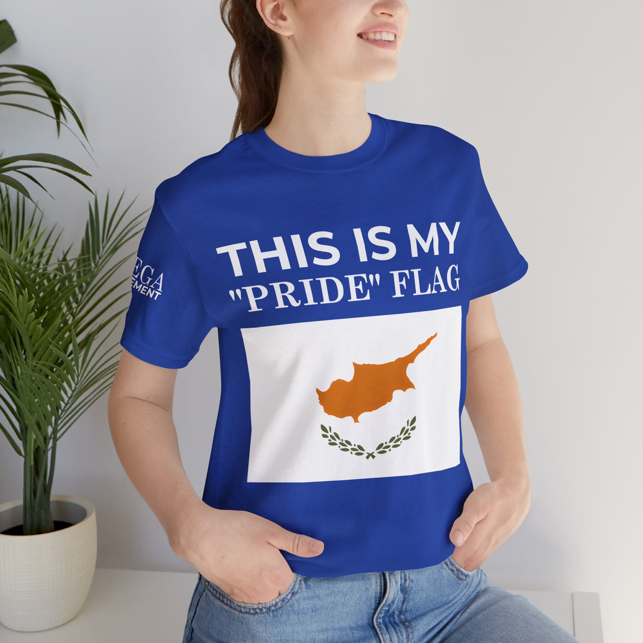 Cyprus Pride Flag Tee, Unisex Pride T-Shirt, Patriotic Shirt, Cyprus Flag Apparel, Festival Wear, Gift for Allies, Summer Fashion - Mega Movement
