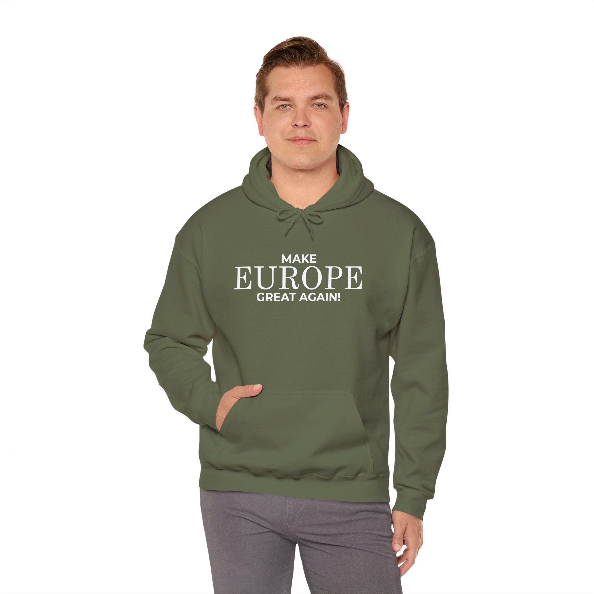 Make Europe Great Again Cozy Unisex Hoodie for Everyday Comfort, Casual Streetwear, Birthday Gift, Holiday Layers, Stylish Loungewear - Mega Movement