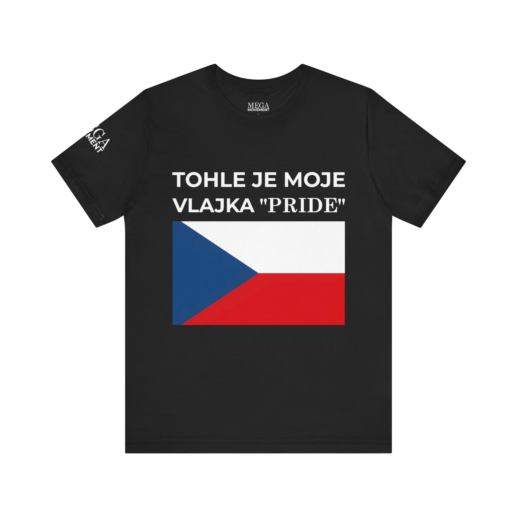 Czech Flag Unisex Jersey Tee, Casual Style, Travel Enthusiast Gift, National Pride Shirt, Summer Wardrobe Essential - Mega Movement