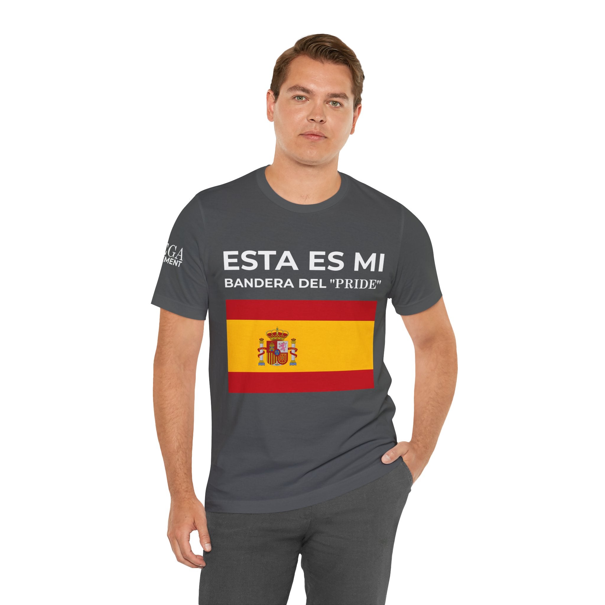 Spanish Pride Flag Tee, Unisex Short Sleeve Shirt, Festival Outfit, Celebration Wear, Casual Tee - Mega Movement