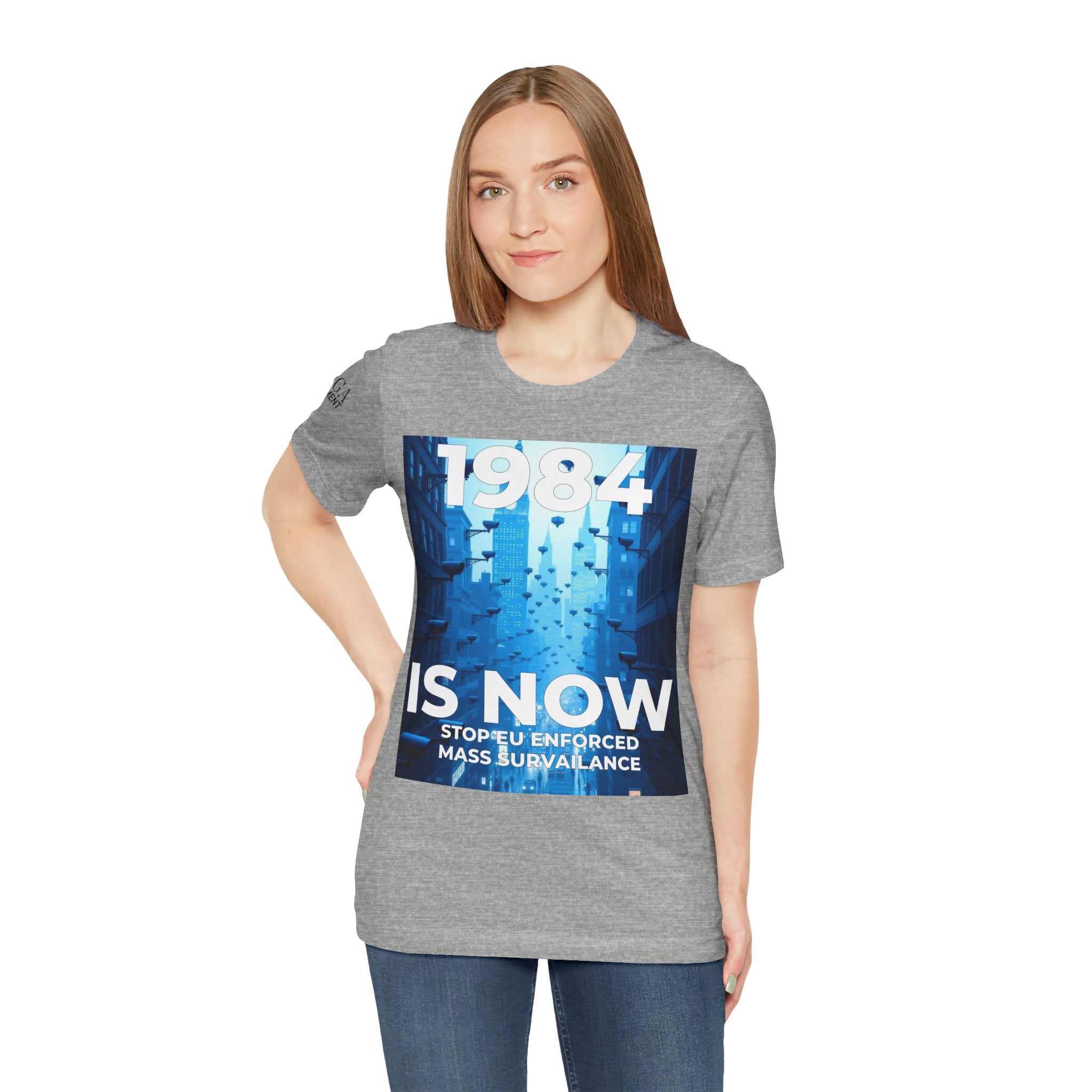1984 Is Now Unisex Tee, Dystopian Theme Shirt, Statement Tee, Gift for Activists, Casual Everyday Wear, Comfortable Cotton T-Shirt - Mega Movement