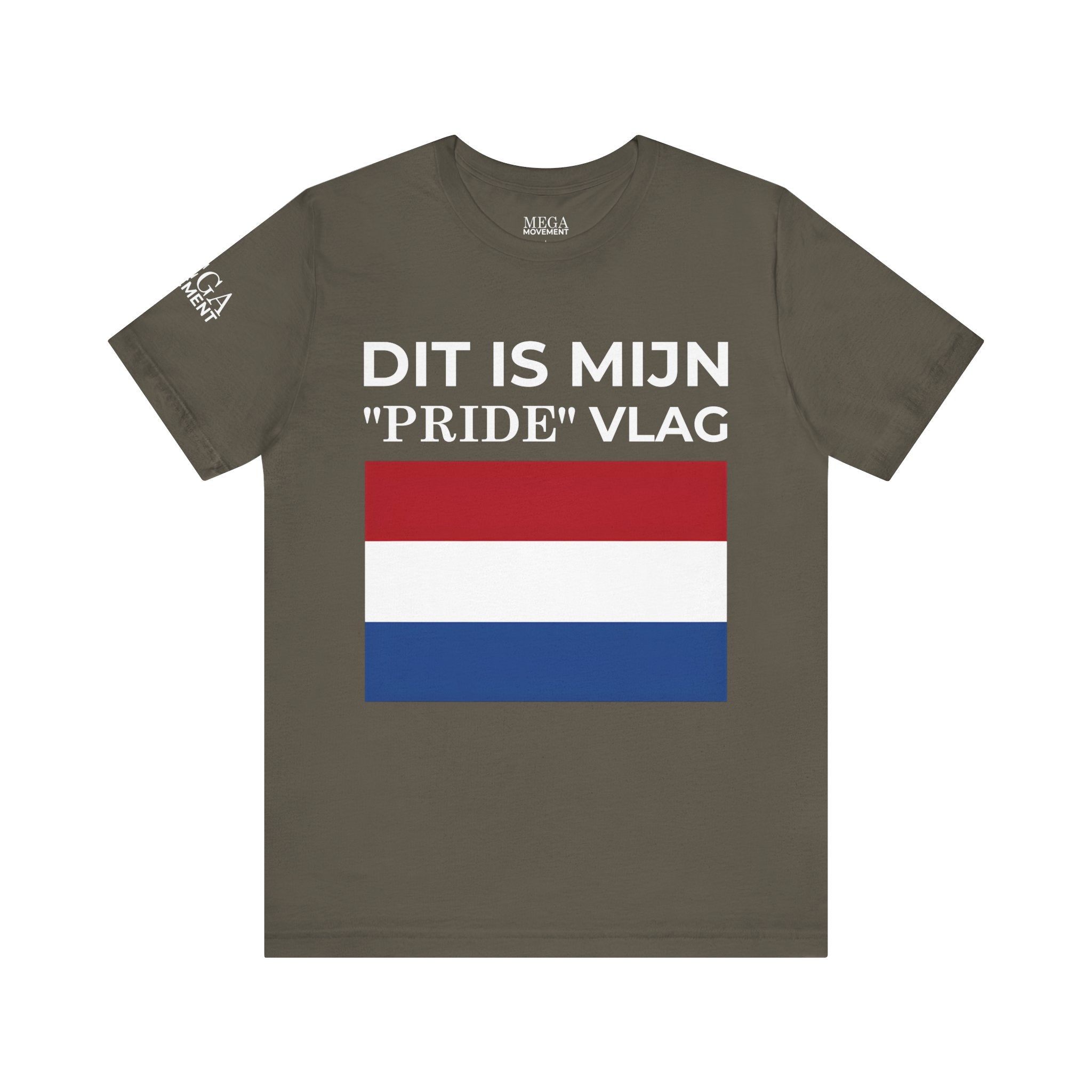 Netherlands Pride Flag Unisex Tee, Patriotic Apparel, Short Sleeve T-Shirt - Mega Movement