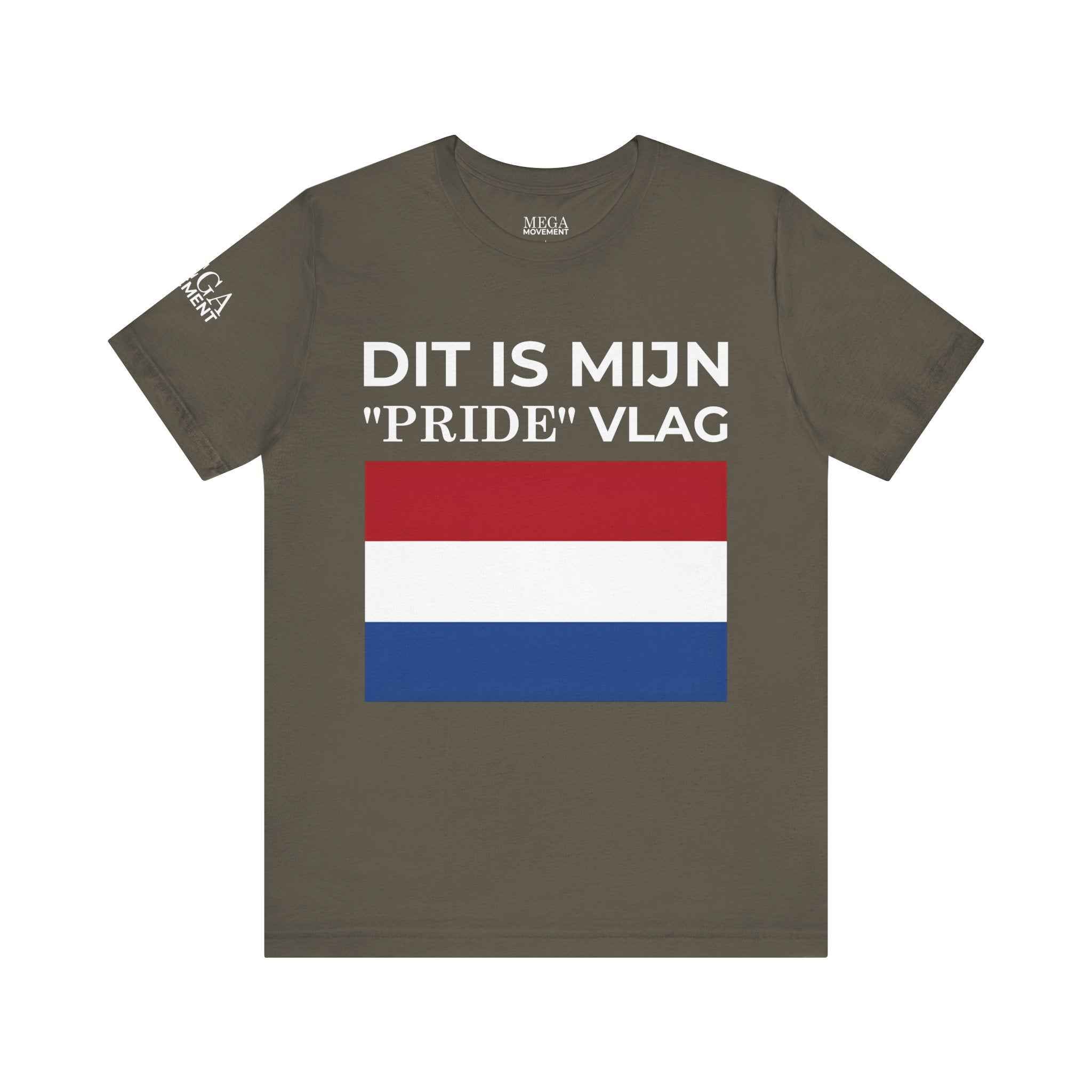 Netherlands Pride Flag Unisex Tee, Patriotic Apparel, Short Sleeve T-Shirt