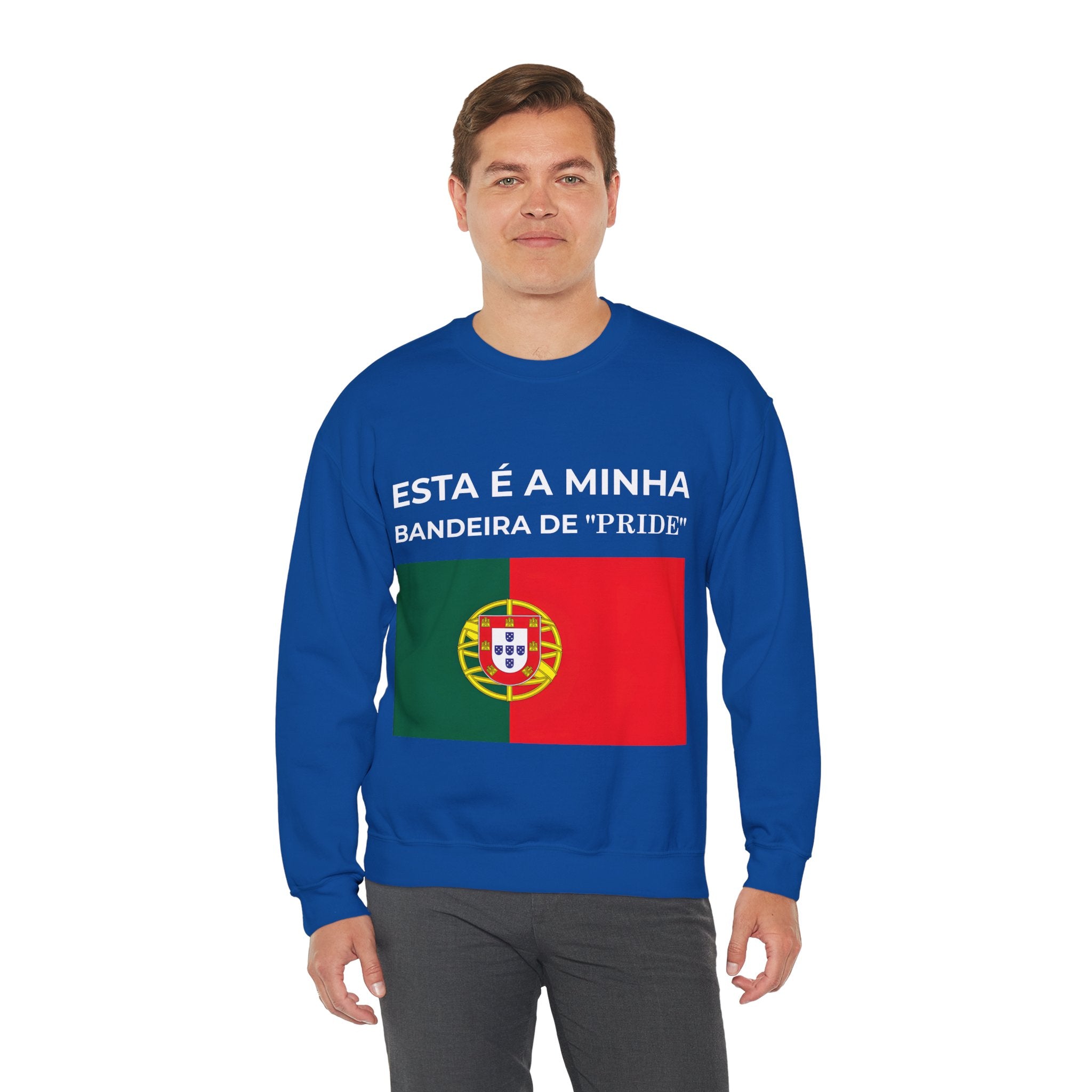 Portugal Pride Sweatshirt, Unisex Crewneck, Flag Design, Comfortable Gift for Celebrations - Mega Movement