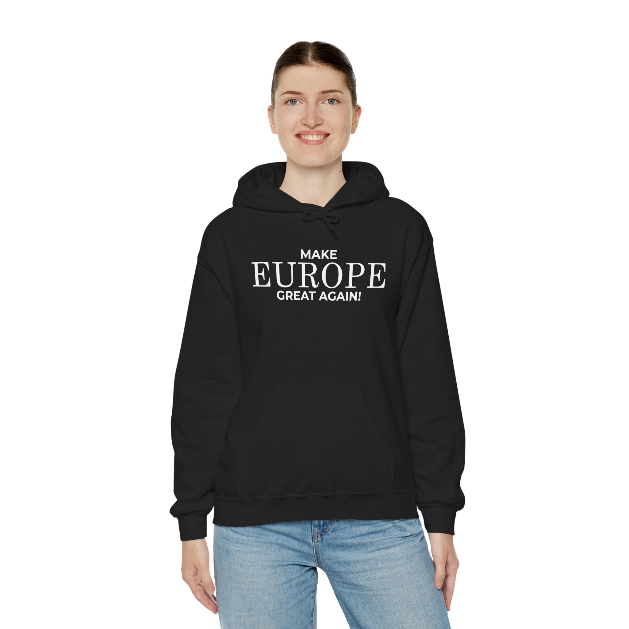 Make Europe Great Again Cozy Unisex Hoodie for Everyday Comfort, Casual Streetwear, Birthday Gift, Holiday Layers, Stylish Loungewear - Mega Movement