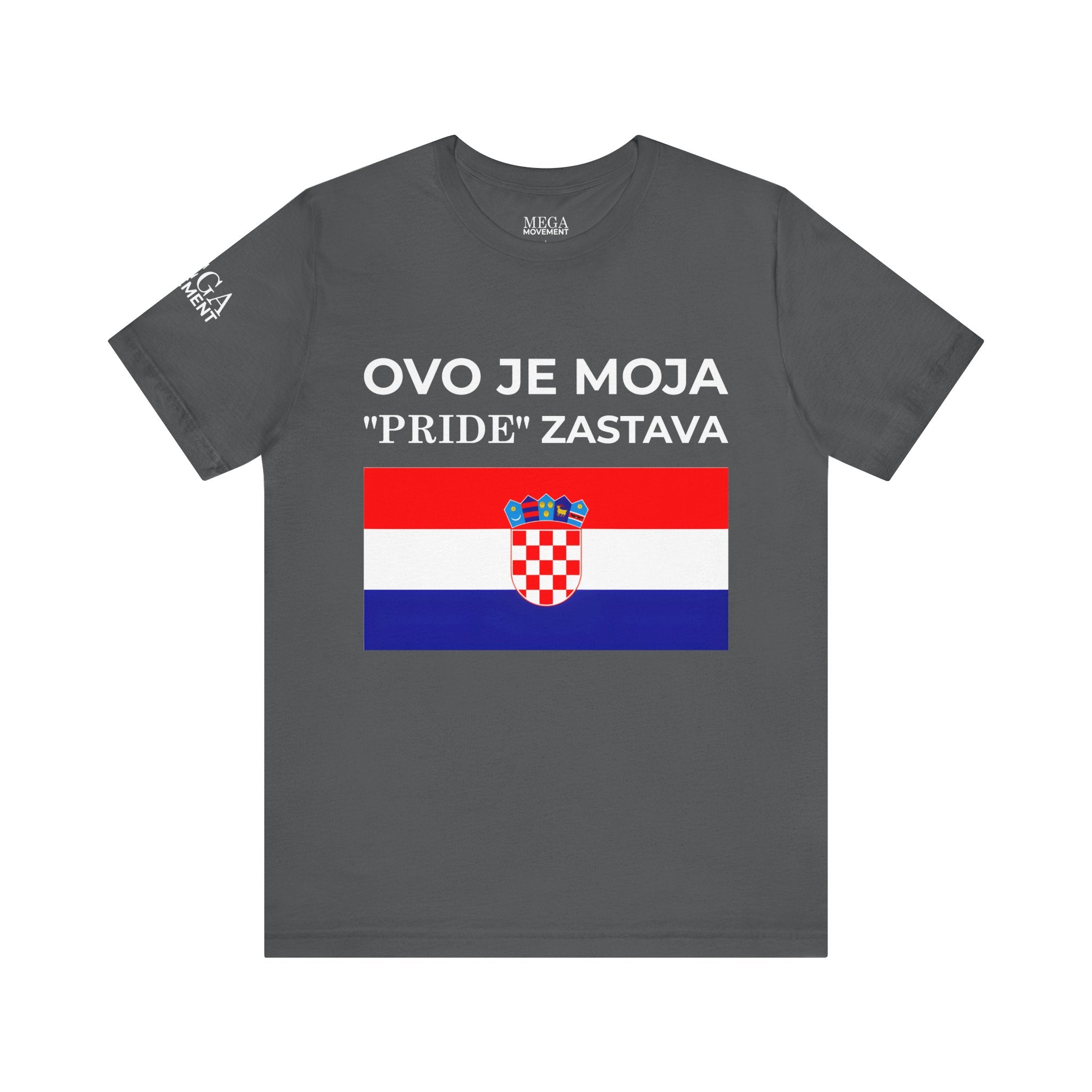 Croatia Pride Tee, Unisex Short Sleeve Shirt, Summer Festival Top, Gifts for Patriots - Mega Movement