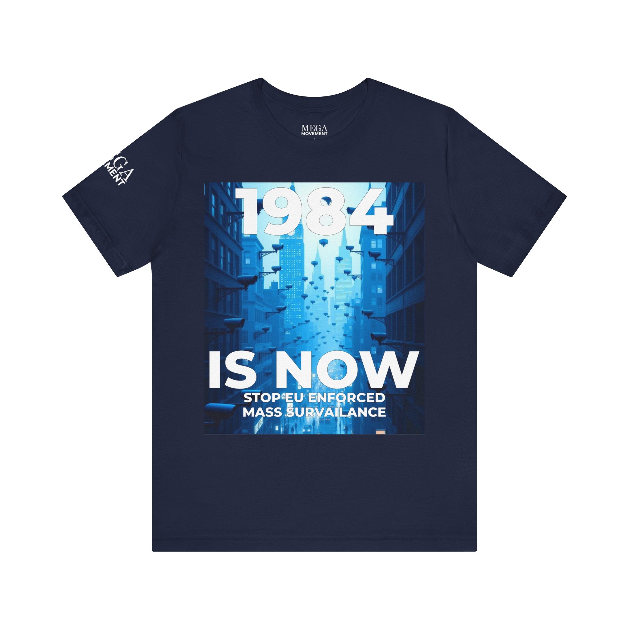 Dystopian Theme Shirt, Statement Tee, Gift for Activists, Casual Everyday Wear - Mega Movement