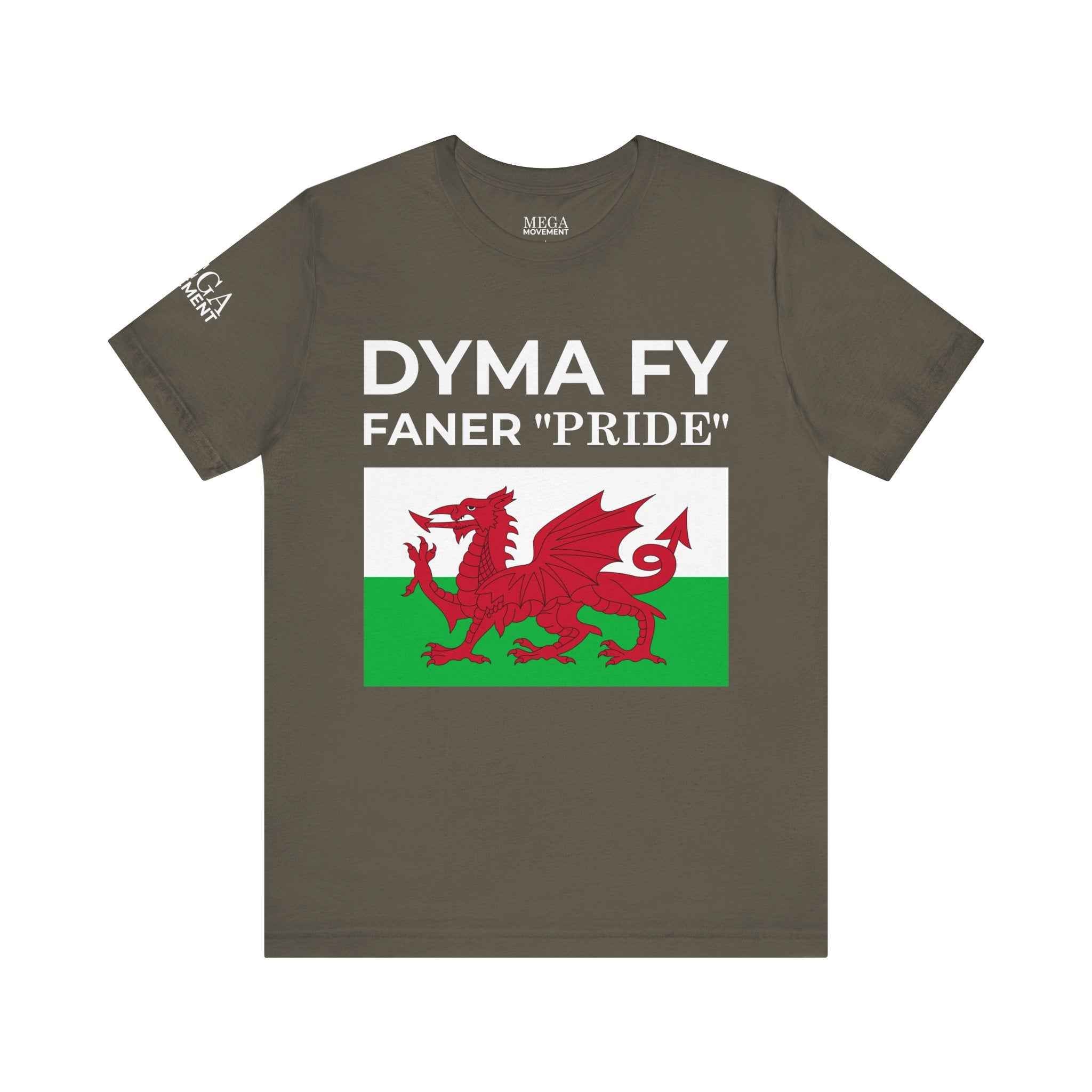 Welsh Pride Unisex Tee, Comfortable Graphic T-shirt, Casual Wear, Gift for Dragon Lovers, Birthday Present, St. David's Day Top