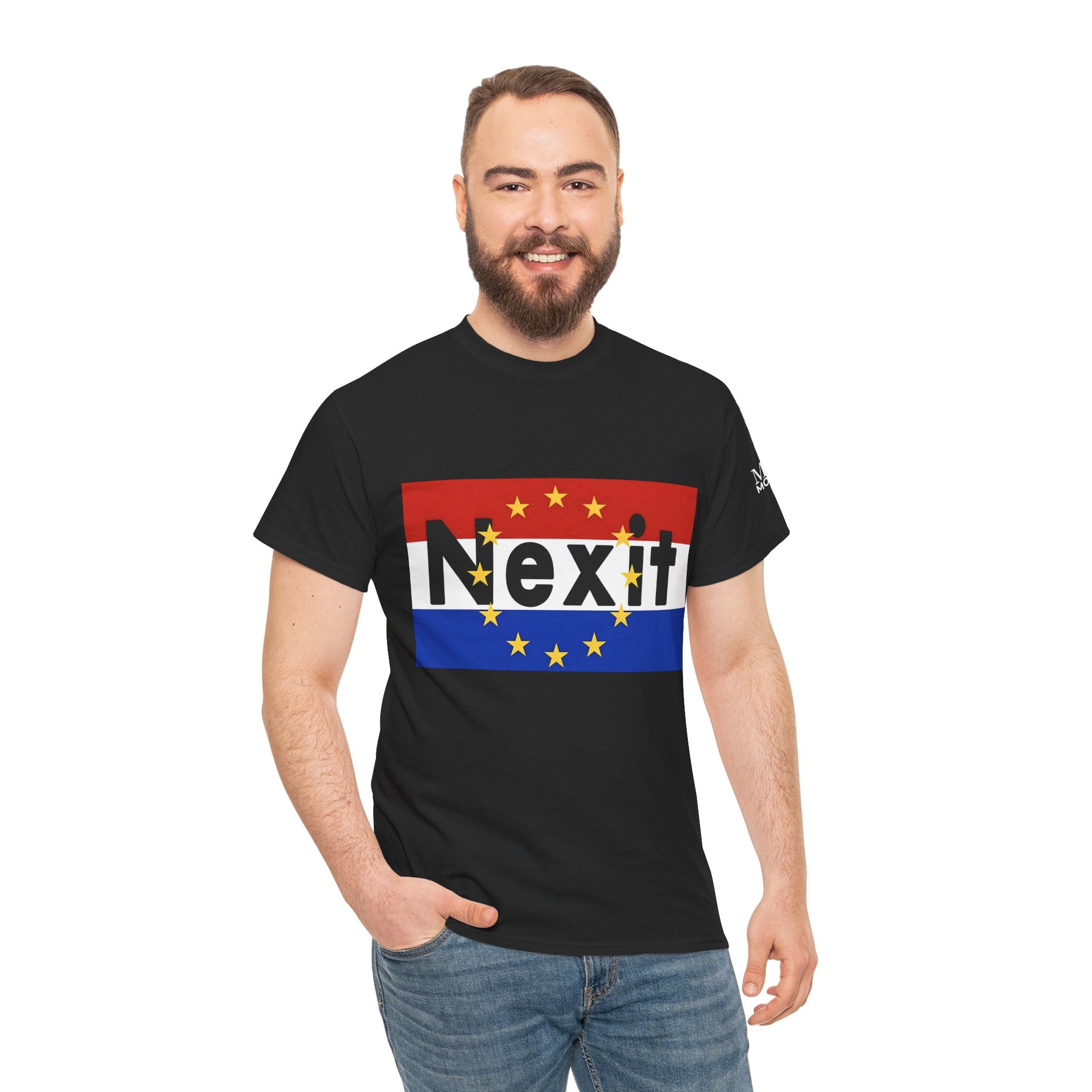Nexit Unisex Heavy Cotton Tee - Casual Wear, Political Statement, Gift for Activists, Comfortable Everyday Tee - Mega Movement