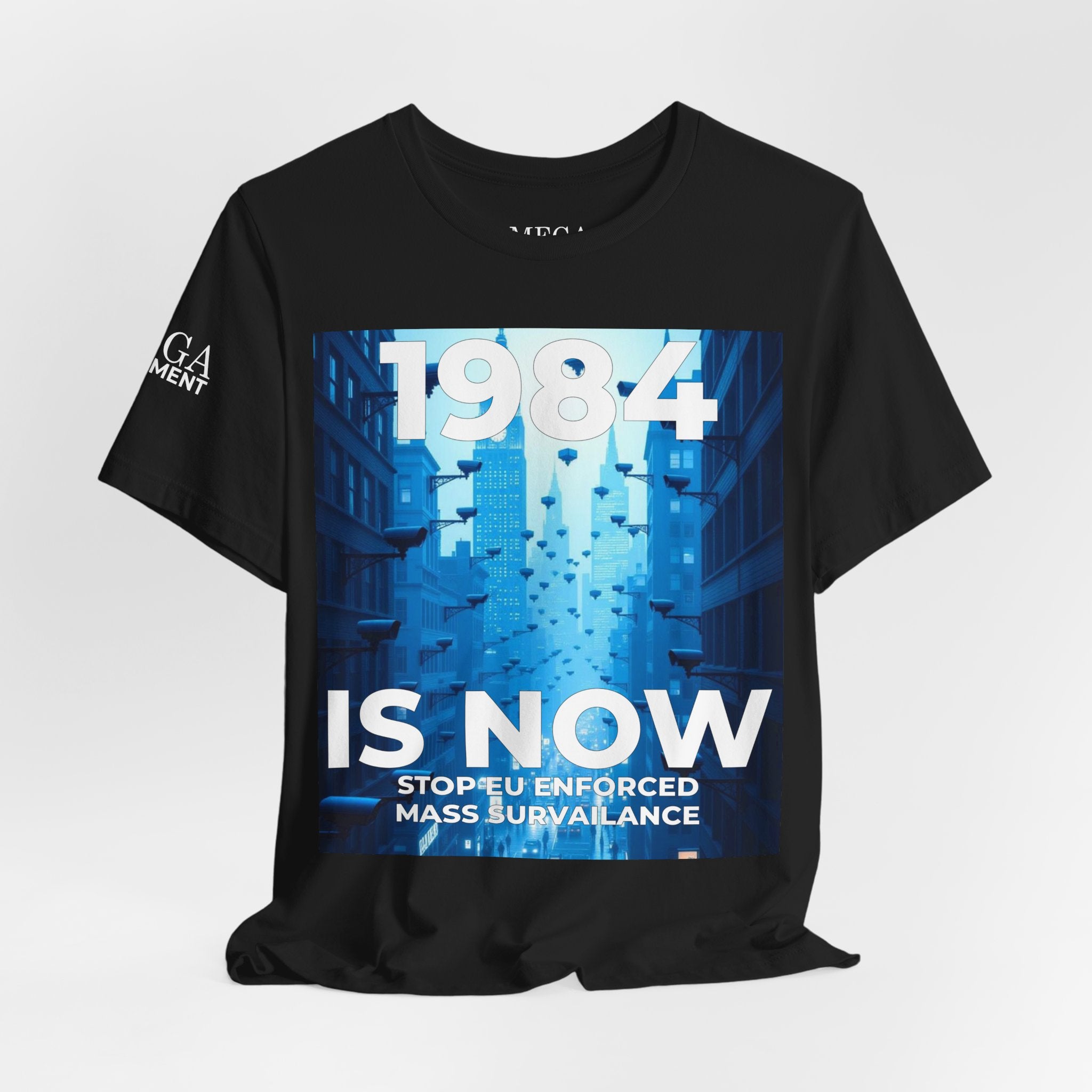 Dystopian Theme Shirt, Statement Tee, Gift for Activists, Casual Everyday Wear - Mega Movement
