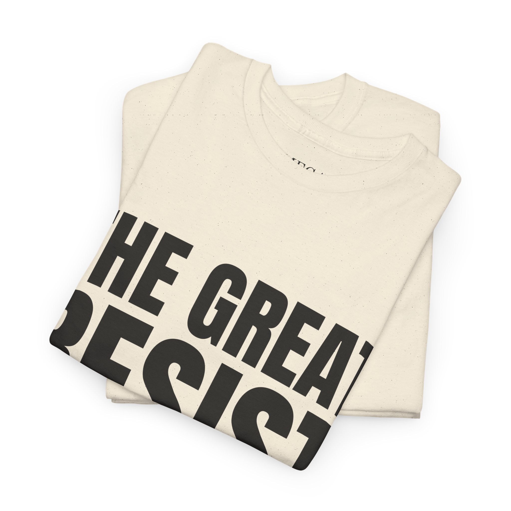 The Great Resist Casual Unisex Heavy Cotton Tee – Stand Against the W.E.F. Agenda - Mega Movement