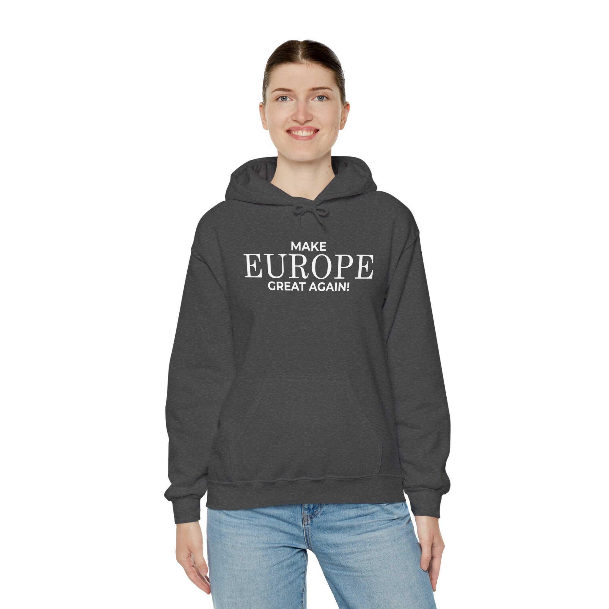 Make Europe Great Again Cozy Unisex Hoodie for Everyday Comfort, Casual Streetwear, Birthday Gift, Holiday Layers, Stylish Loungewear - Mega Movement