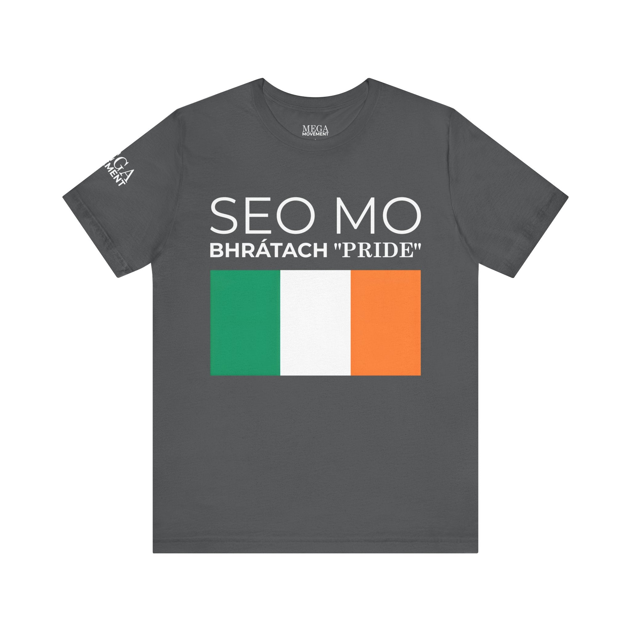 Irish Pride Unisex Short Sleeve Tee, St. Patrick's Day Shirt, Casual Wear, Unisex Tee, Comfortable Summer Top, Gift for Her/Him - Mega Movement