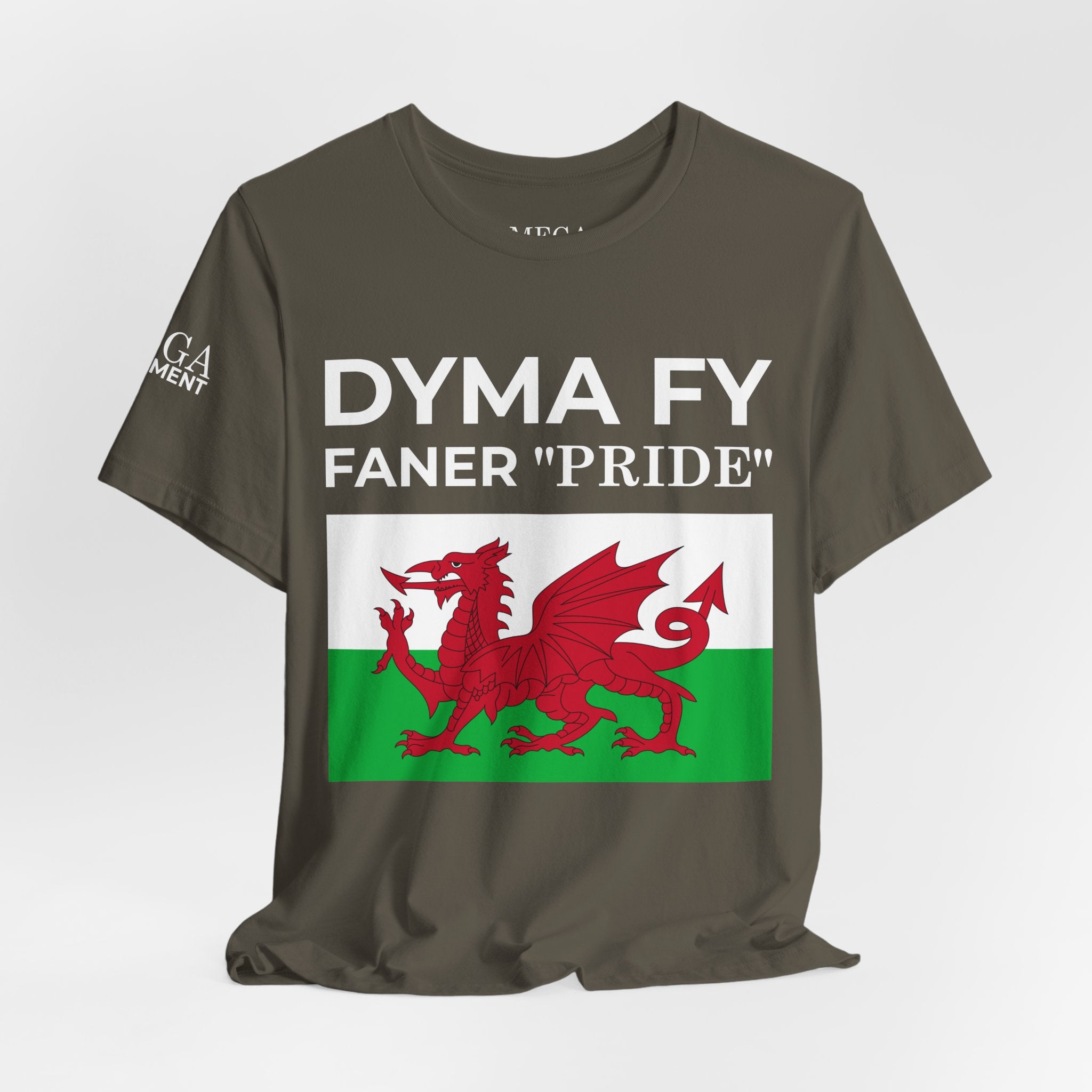 Welsh Pride Unisex Tee, Comfortable Graphic T-shirt, Casual Wear, Gift for Dragon Lovers, Birthday Present, St. David's Day Top - Mega Movement
