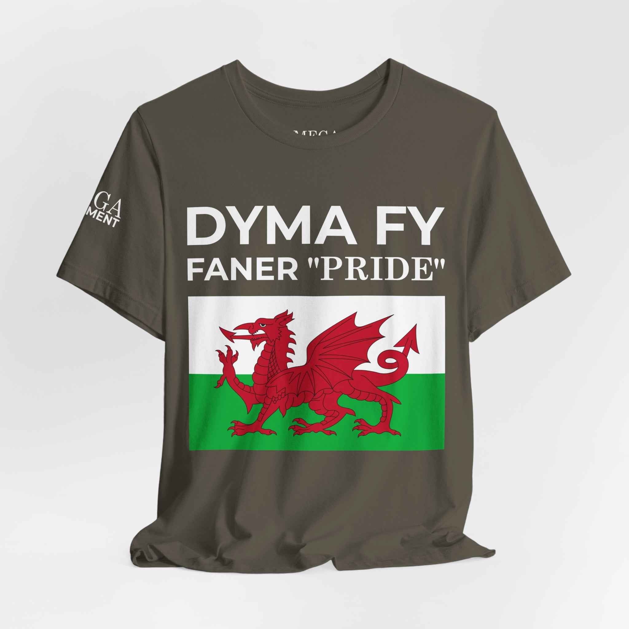 Welsh Pride Unisex Tee, Comfortable Graphic T-shirt, Casual Wear, Gift for Dragon Lovers, Birthday Present, St. David's Day Top