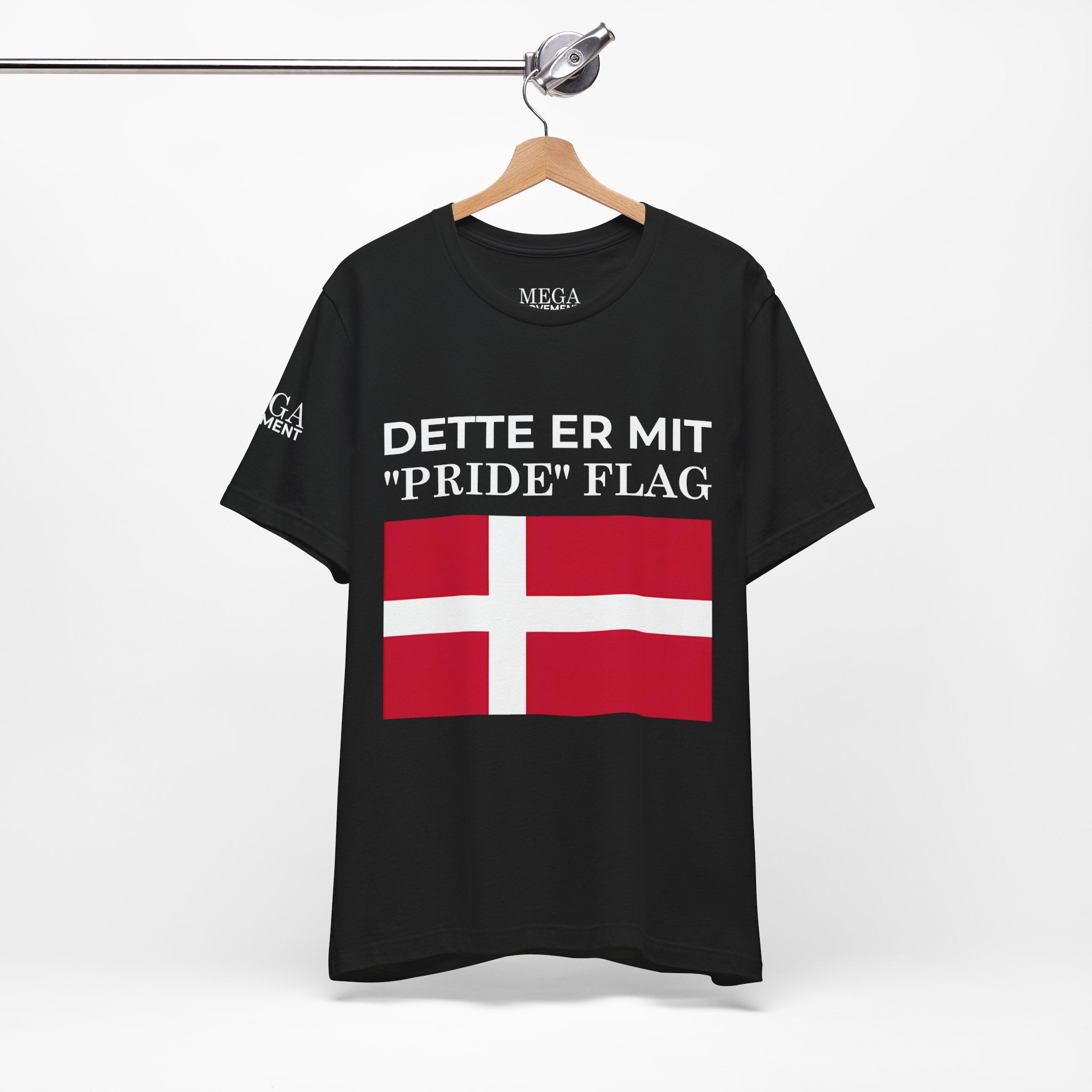 Denmark Pride Flag Unisex Tee - Celebrate Every Day, Patriotic Apparel, Gender Neutral Shirt, Casual Wear, Gift for Pride Month - Mega Movement