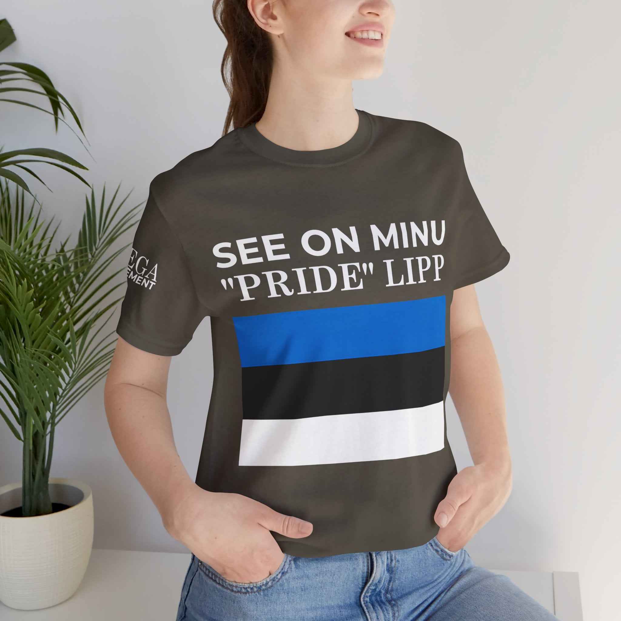 Estonian Flag Unisex Tee, Cool Casual Wear, Gift for Travelers, Estonia Pride Shirt, Independence Day Apparel, Summer Essential
