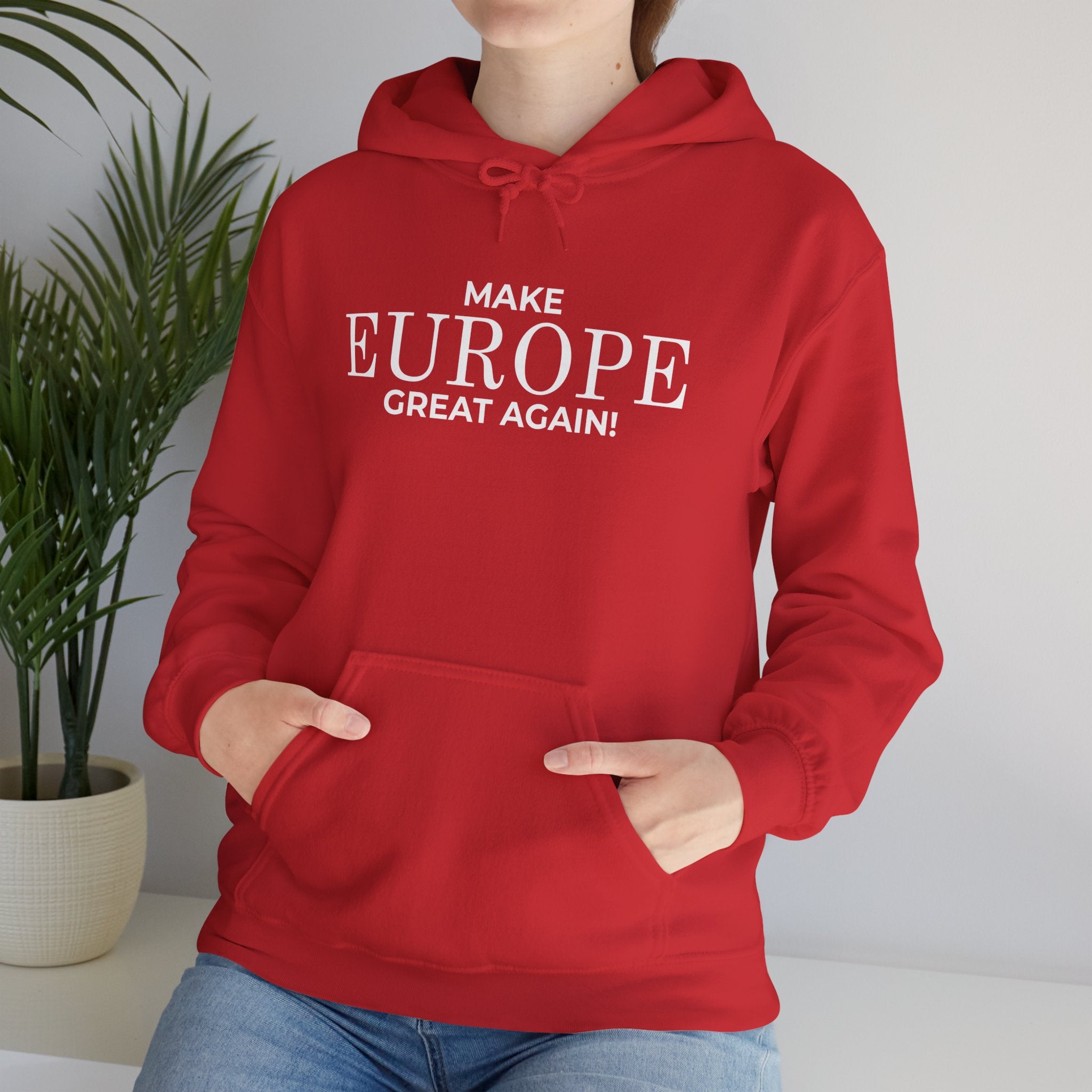 Make Europe Great Again Cozy Unisex Hoodie for Everyday Comfort, Casual Streetwear, Birthday Gift, Holiday Layers, Stylish Loungewear - Mega Movement