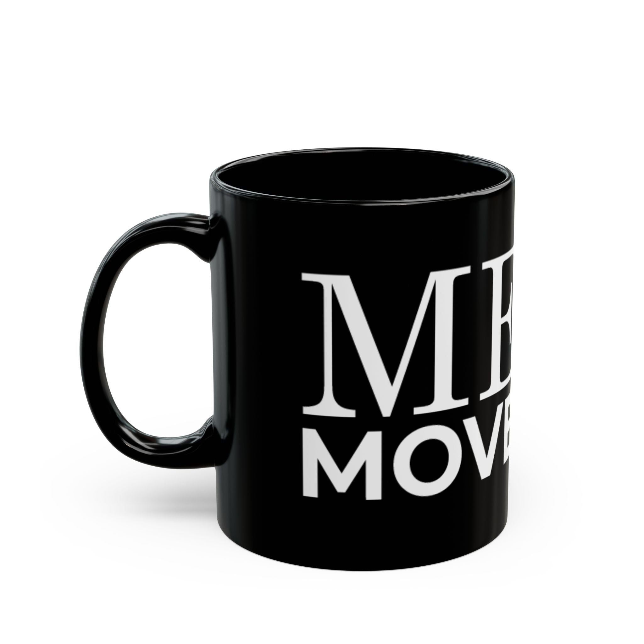 Mega Movement Black Mug - Empowering Drinkware for Motivation, Inspirational Gift, Coffee Lover, Office Decor, Tea Mug - Mega Movement