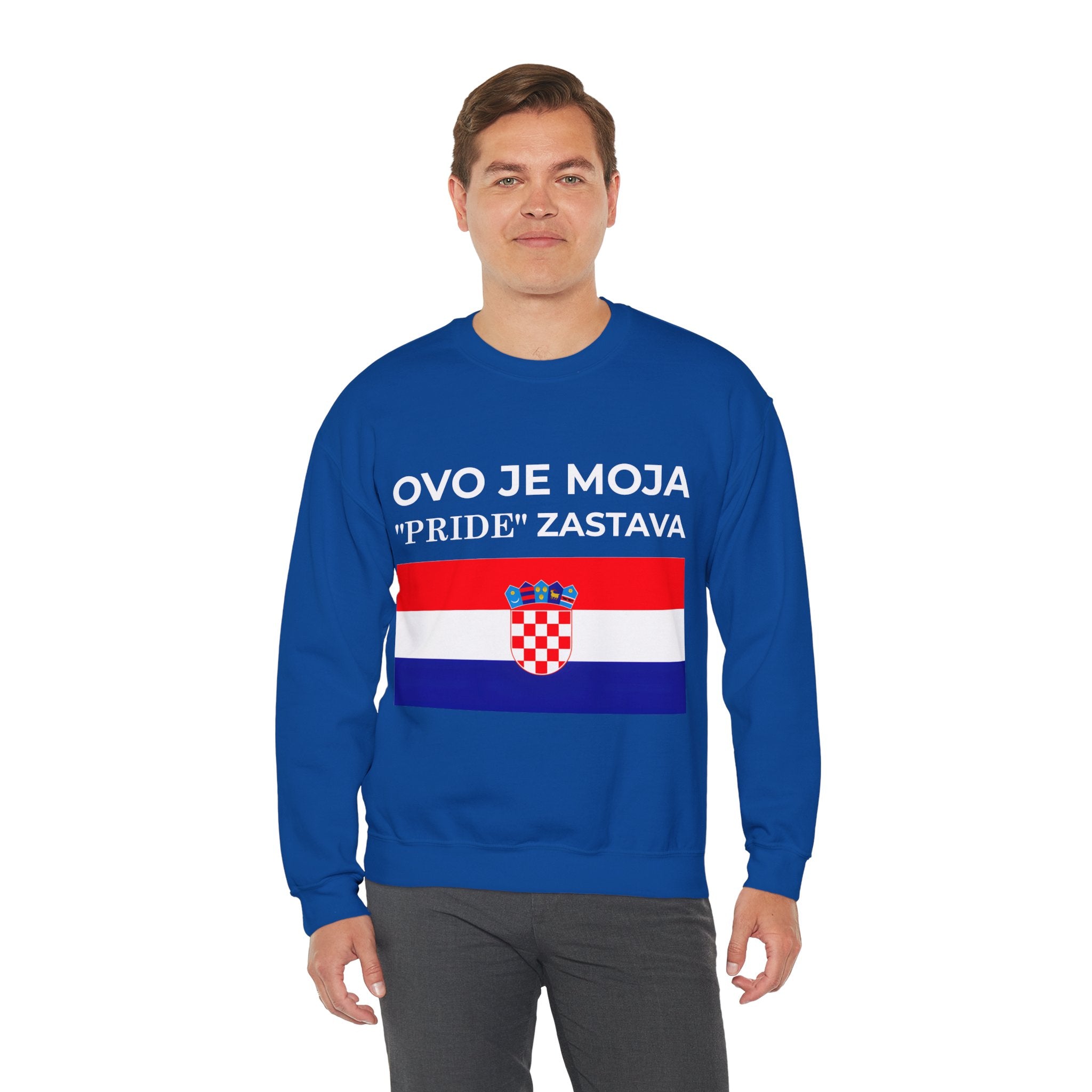 Croatian Pride Flag Sweatshirt, Unisex Crewneck, Croatian Pride Apparel, Celebrate Love, Gift for Allies - Mega Movement
