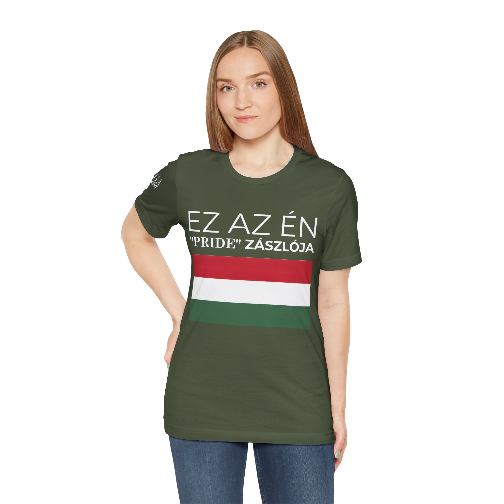 Hungary Pride Flag Tee | Unisex Jersey Short Sleeve Tee, Patriot Apparel, Festival Outfit, Statement Shirt, Hungary Pride Clothing, Gift for Activists - Mega Movement