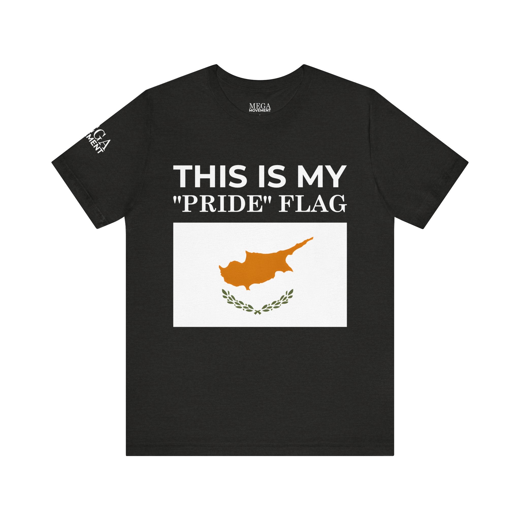 Cyprus Pride Flag Tee, Unisex Pride T-Shirt, Patriotic Shirt, Cyprus Flag Apparel, Festival Wear, Gift for Allies, Summer Fashion - Mega Movement