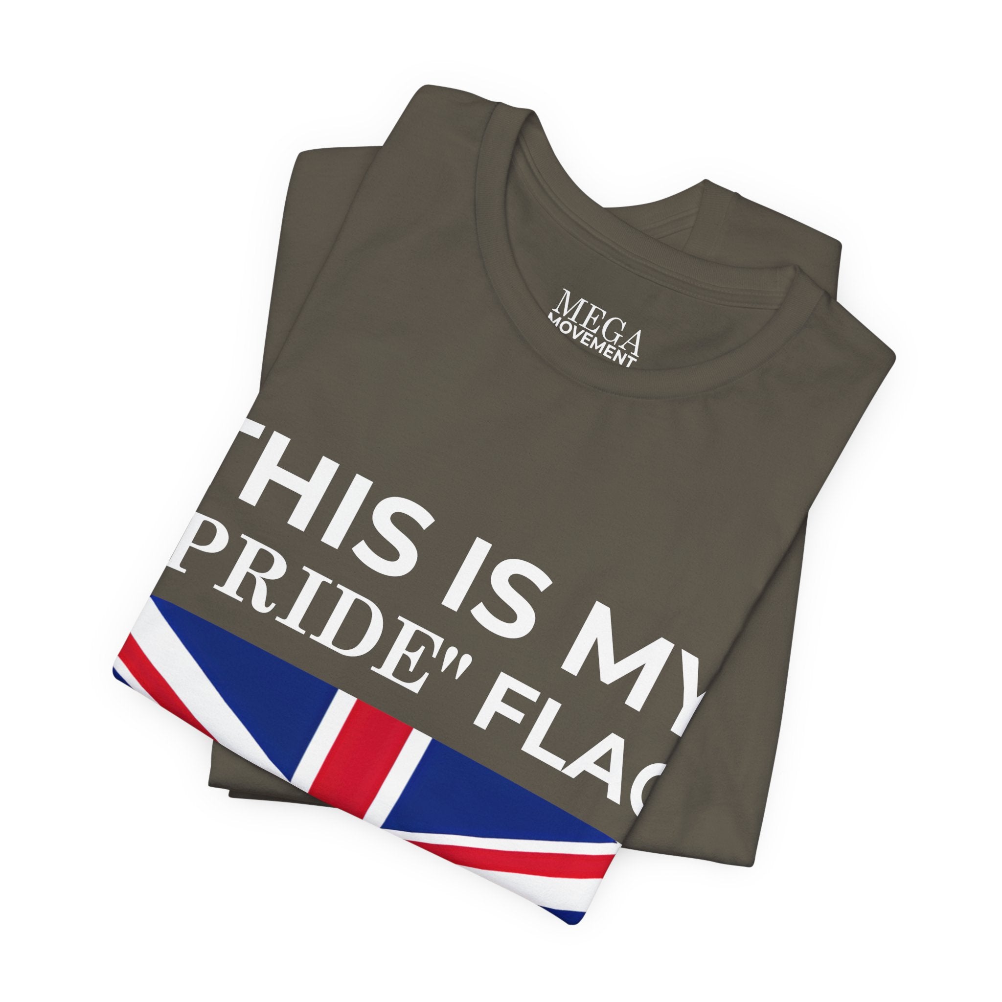 British Pride Flag Unisex Tee, Casual Wear, Daily Style - Mega Movement