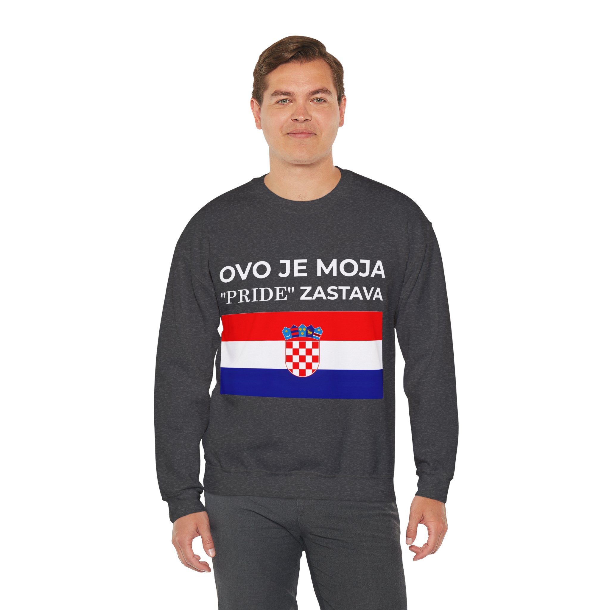 Croatian Pride Flag Sweatshirt, Unisex Crewneck, Croatian Pride Apparel, Celebrate Love, Gift for Allies - Mega Movement