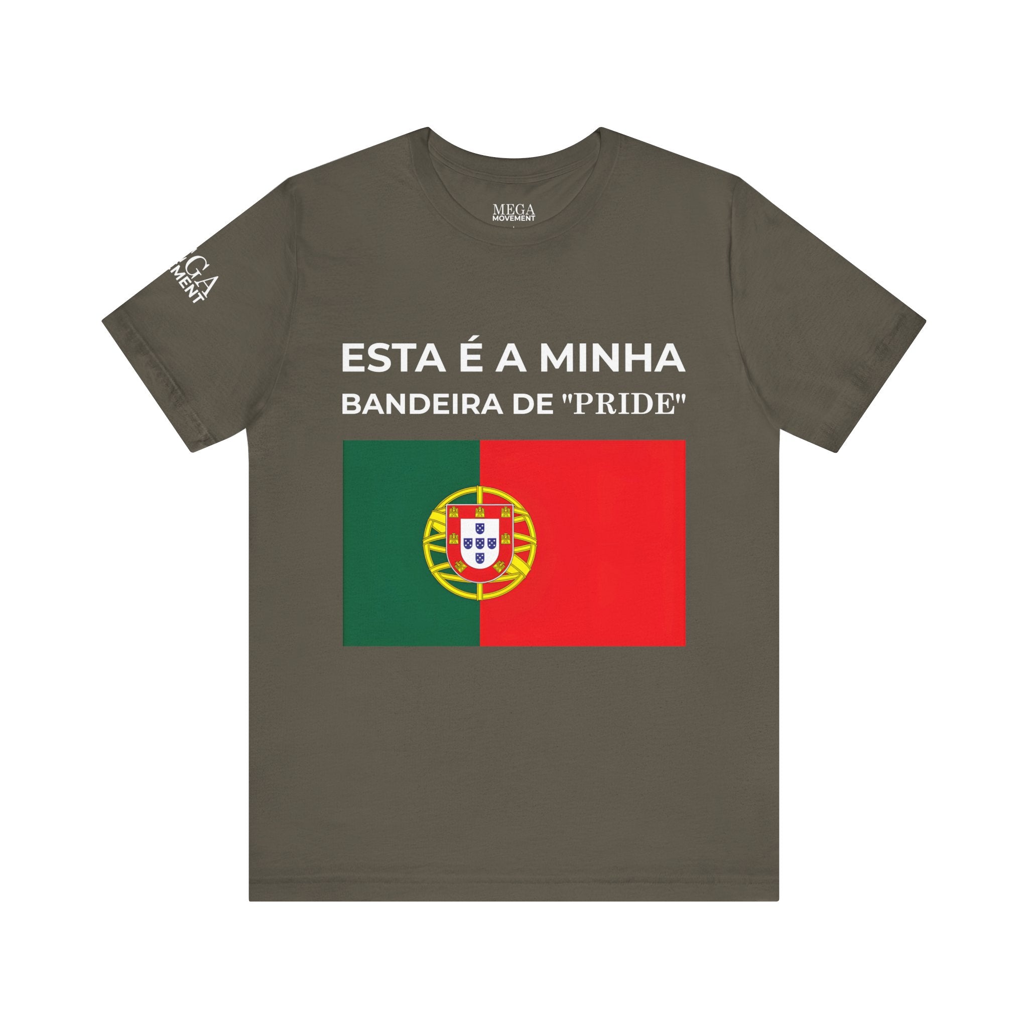Portugal Pride Flag Tee, Portugal Pride Graphic Shirt, Comfortable Statement Apparel - Mega Movement