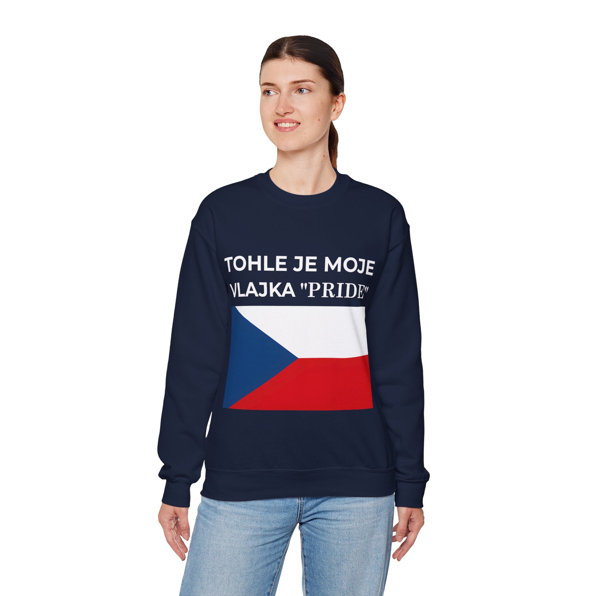 Czech Pride Crewneck Sweatshirt, Unisex Sweatshirt, Comfortable Casual Wear - Mega Movement