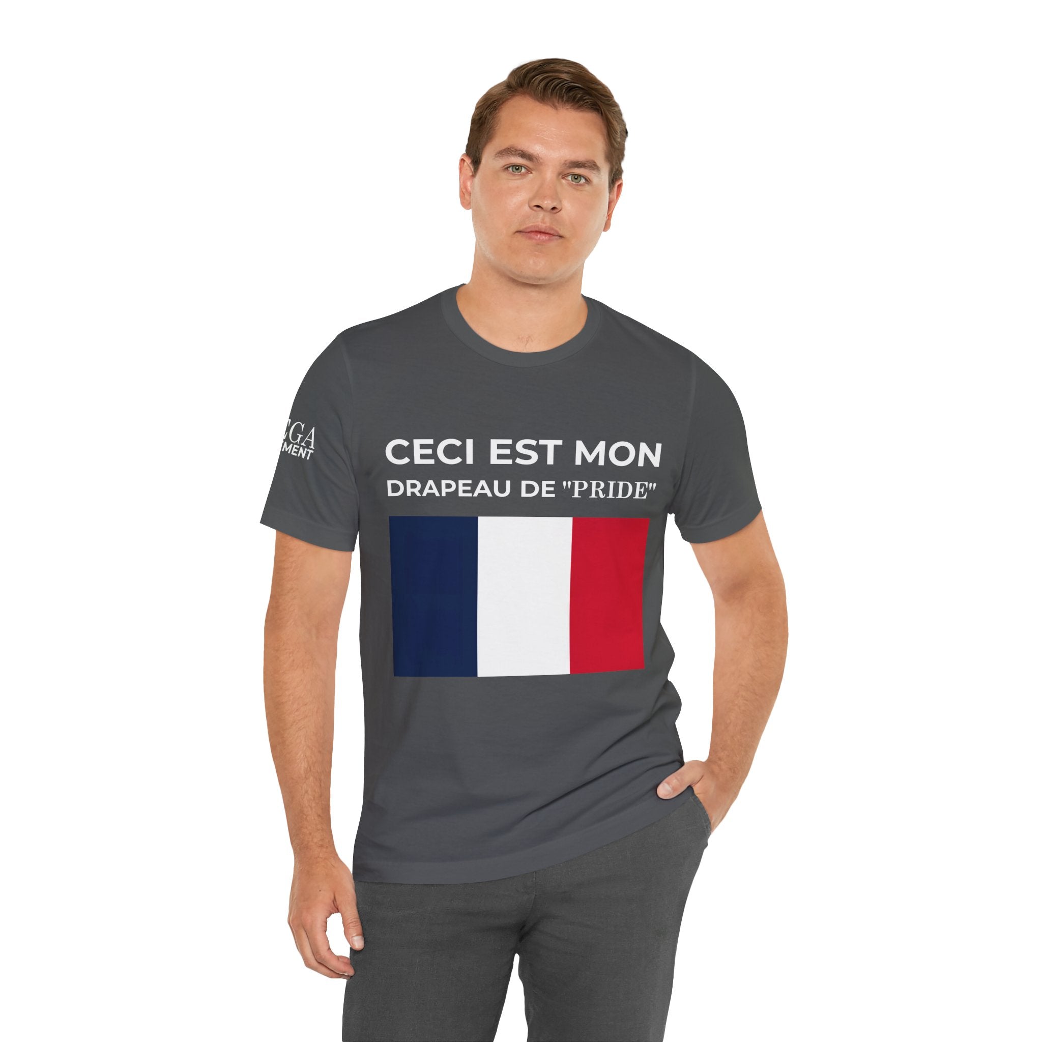 France Pride Flag Unisex Tee, Patriotic Fashion, Summer T-Shirt, Gift for Events, Casual Wear, France Pride Shirt - Mega Movement