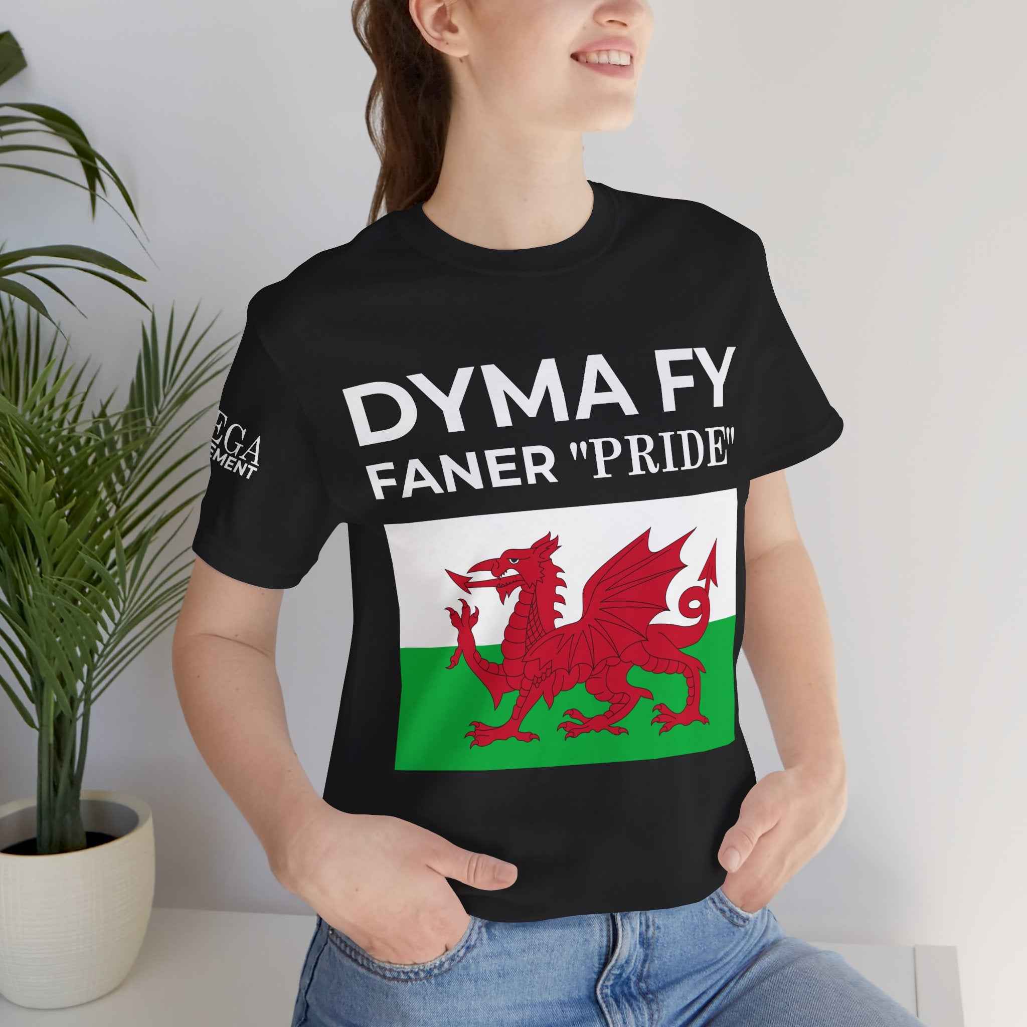 Welsh Pride Unisex Tee, Comfortable Graphic T-shirt, Casual Wear, Gift for Dragon Lovers, Birthday Present, St. David's Day Top