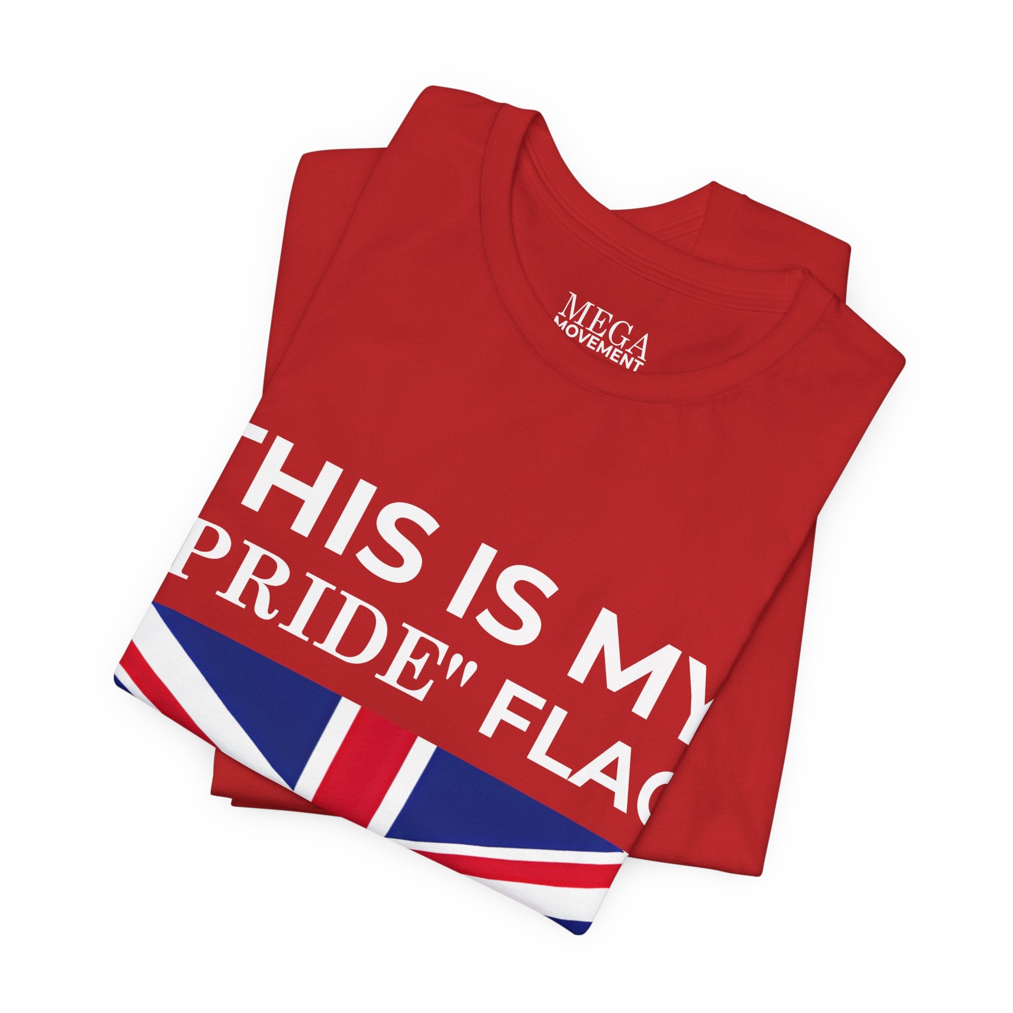 British Pride Flag Unisex Tee, Casual Wear, Daily Style - Mega Movement
