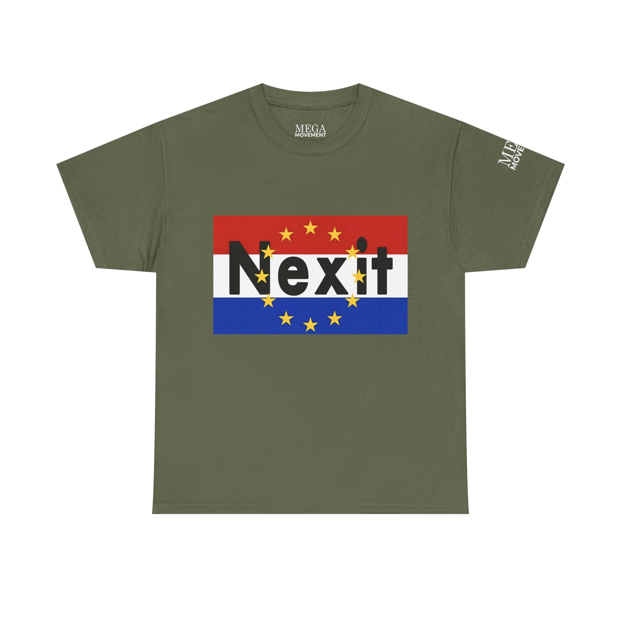 Nexit Unisex Heavy Cotton Tee - Casual Wear, Political Statement, Gift for Activists, Comfortable Everyday Tee - Mega Movement