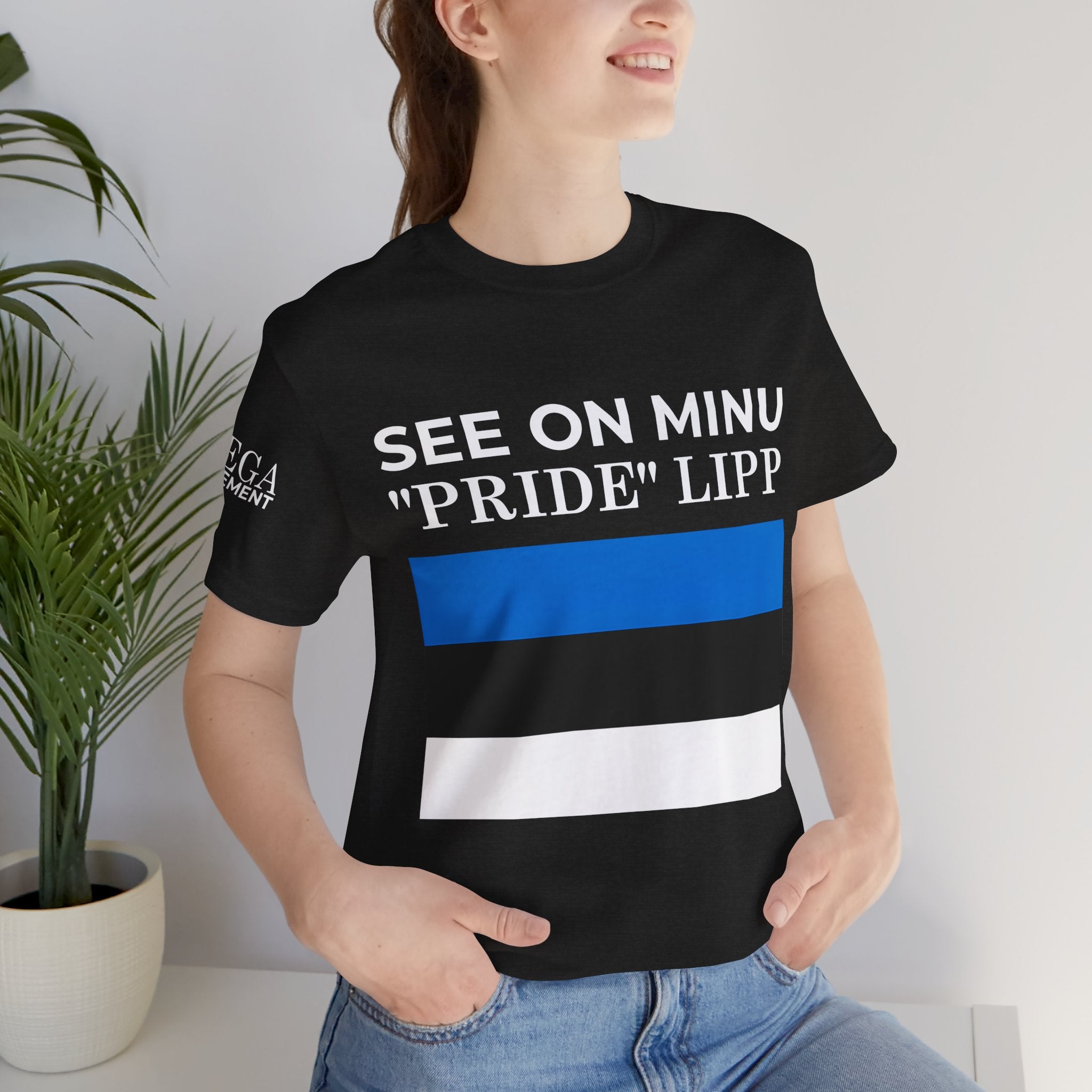 Estonian Flag Unisex Tee, Cool Casual Wear, Gift for Travelers, Estonia Pride Shirt, Independence Day Apparel, Summer Essential - Mega Movement