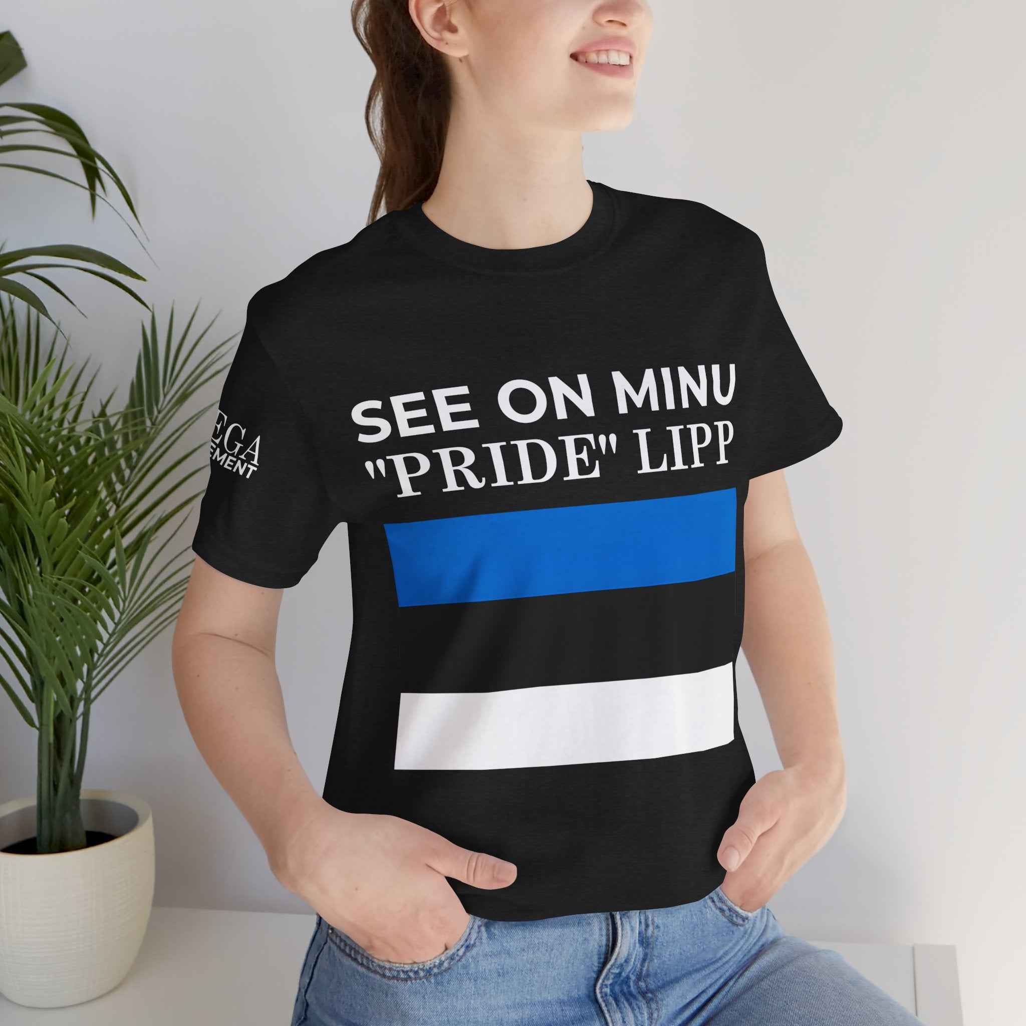 Estonian Flag Unisex Tee, Cool Casual Wear, Gift for Travelers, Estonia Pride Shirt, Independence Day Apparel, Summer Essential
