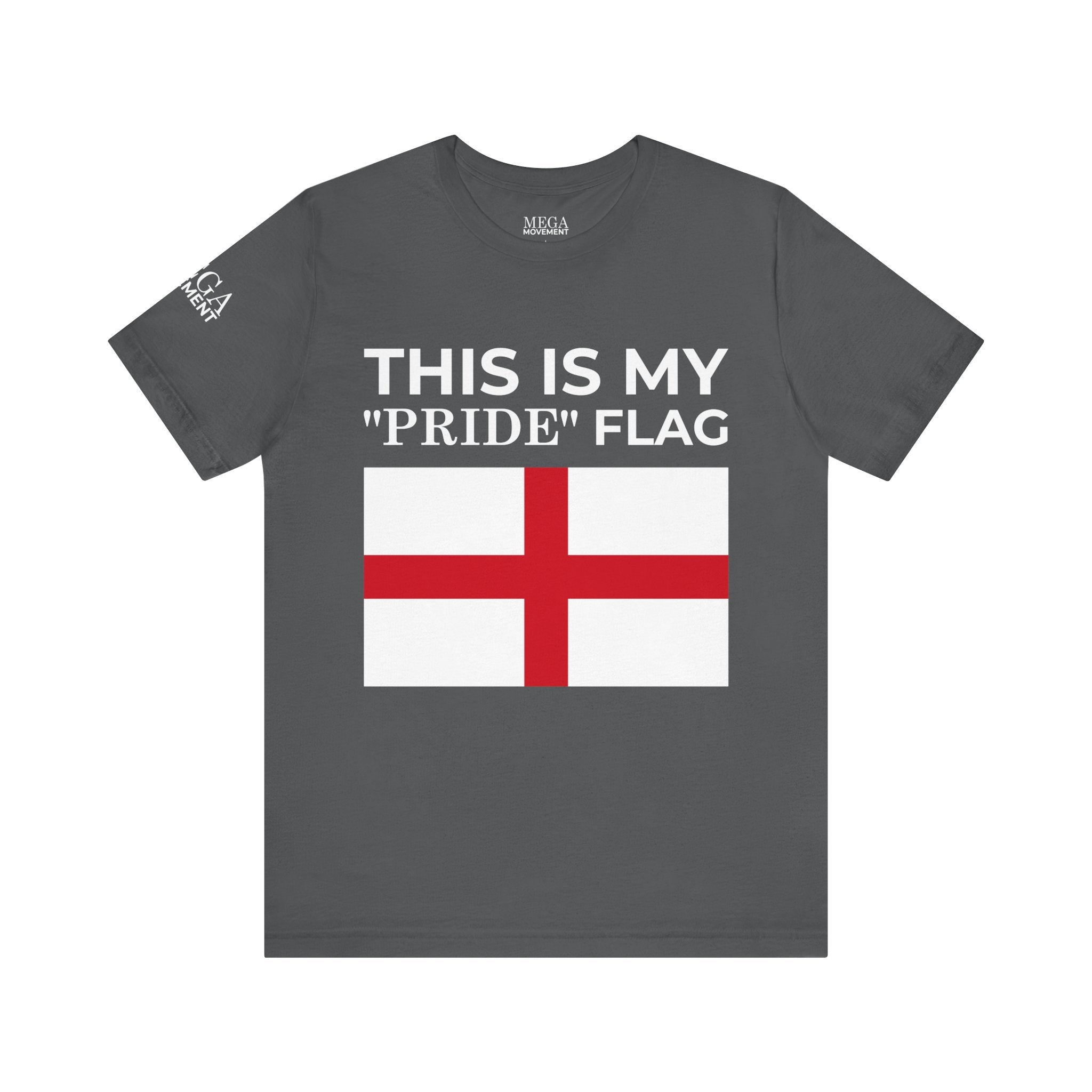English Pride Flag T-Shirt, Unisex Tee for Festivals, Casual Wear, Birthday Gift, Holiday Shirt - Mega Movement
